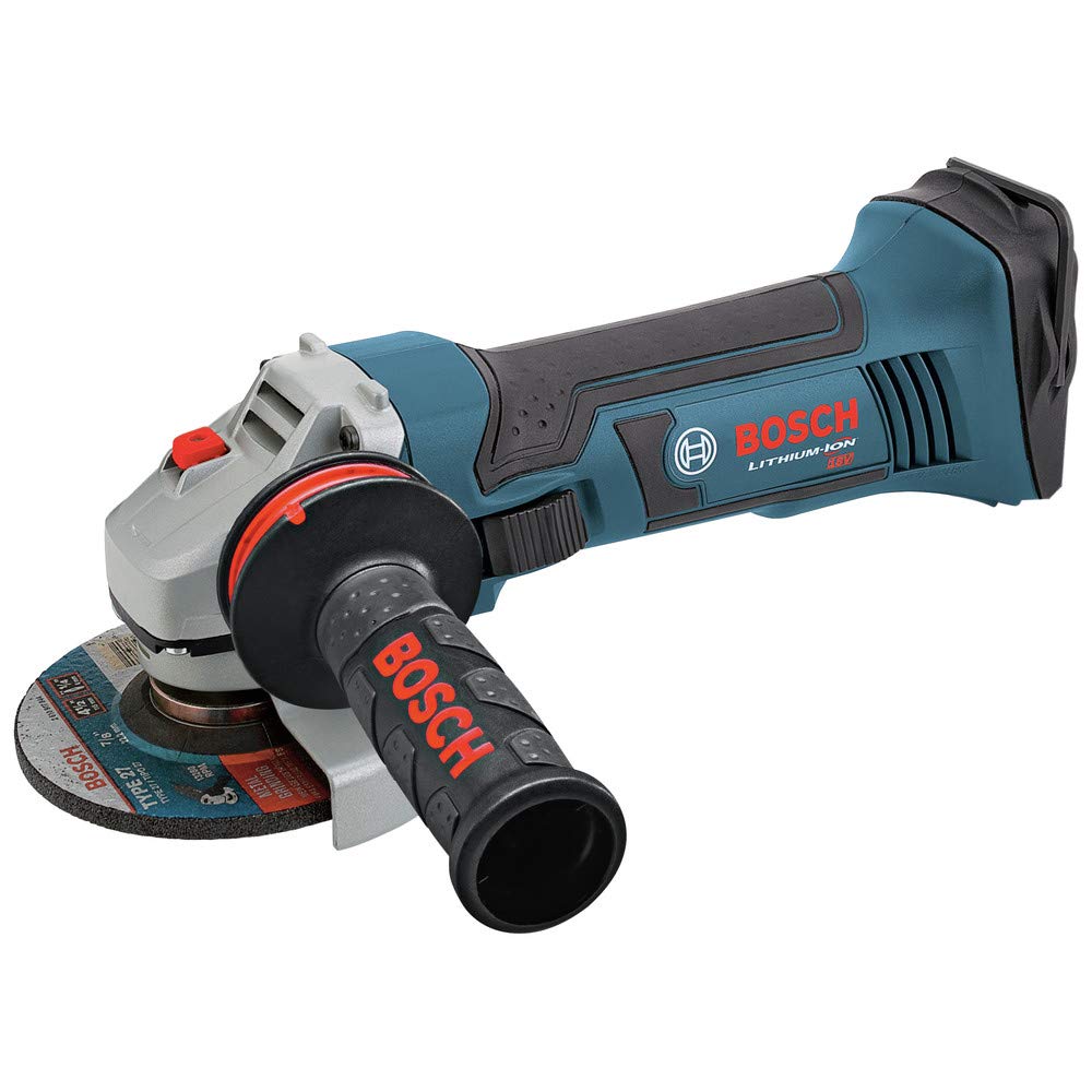 Bosch GWS18V-45-RT 18V Cordless Angle Grinder - 4-1/2 Inch, Bare Tool (Renewed) - Perfect for Metal Cutting, Grinding & Sanding in Construction & DIY Projects
