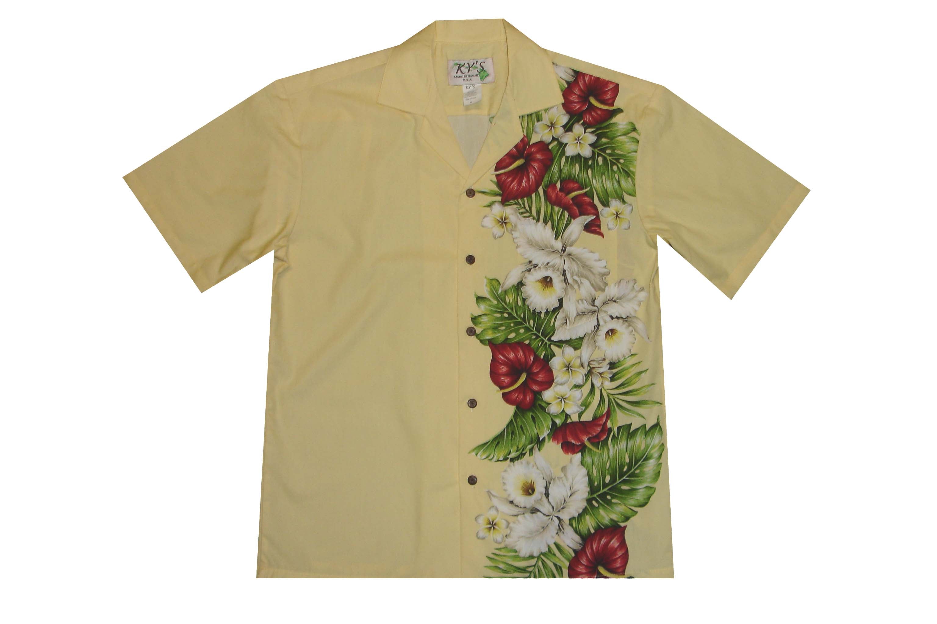 Men's Hawaiian Aloha Shirt - Cotton Tropical Floral Print for Wedding, Party & Vacation - Casual Beach & Summer Style