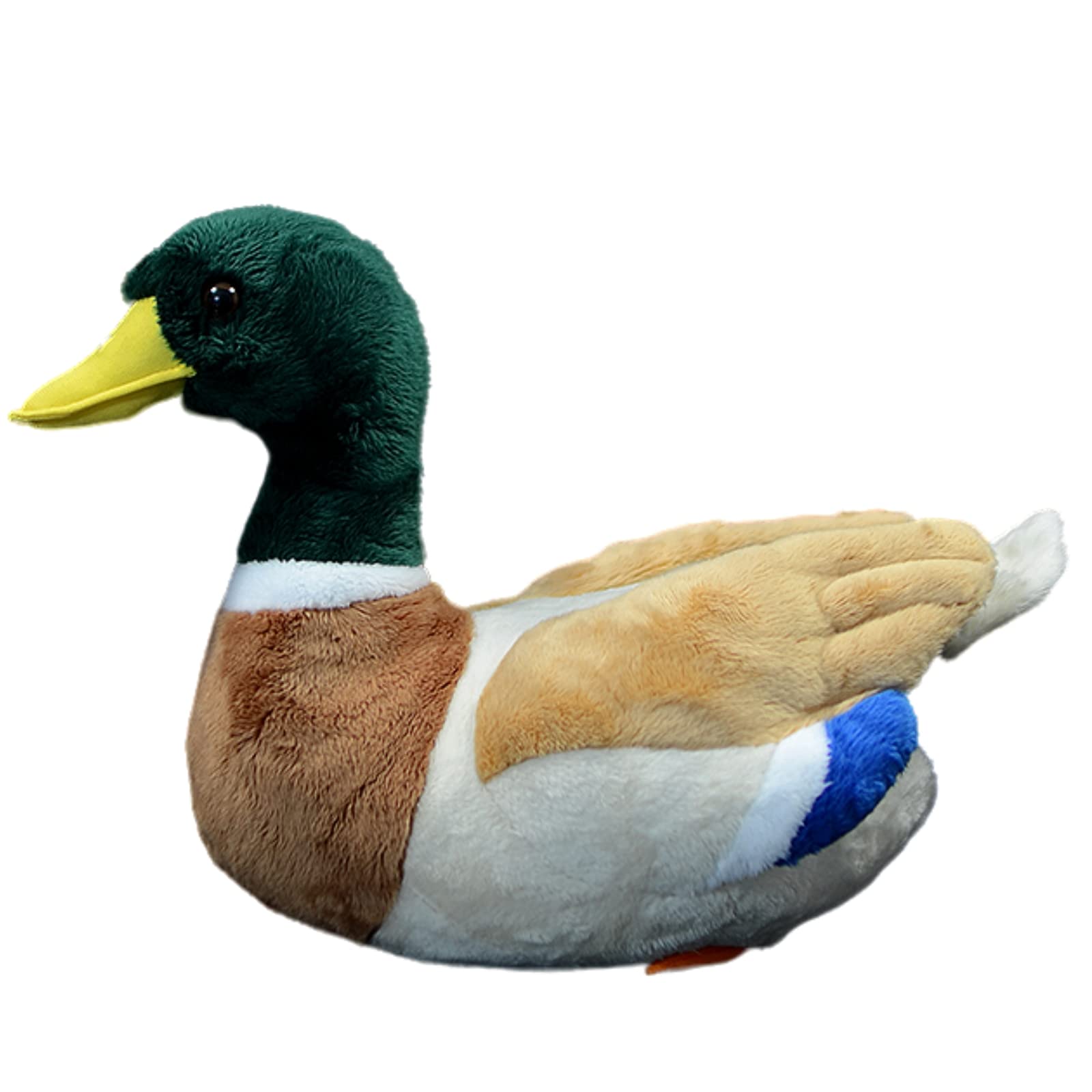 Realistic Duck Plush Toy - Super Soft Mallard Stuffed Animal for Kids, Home Decor & Gifts (Green 12.2