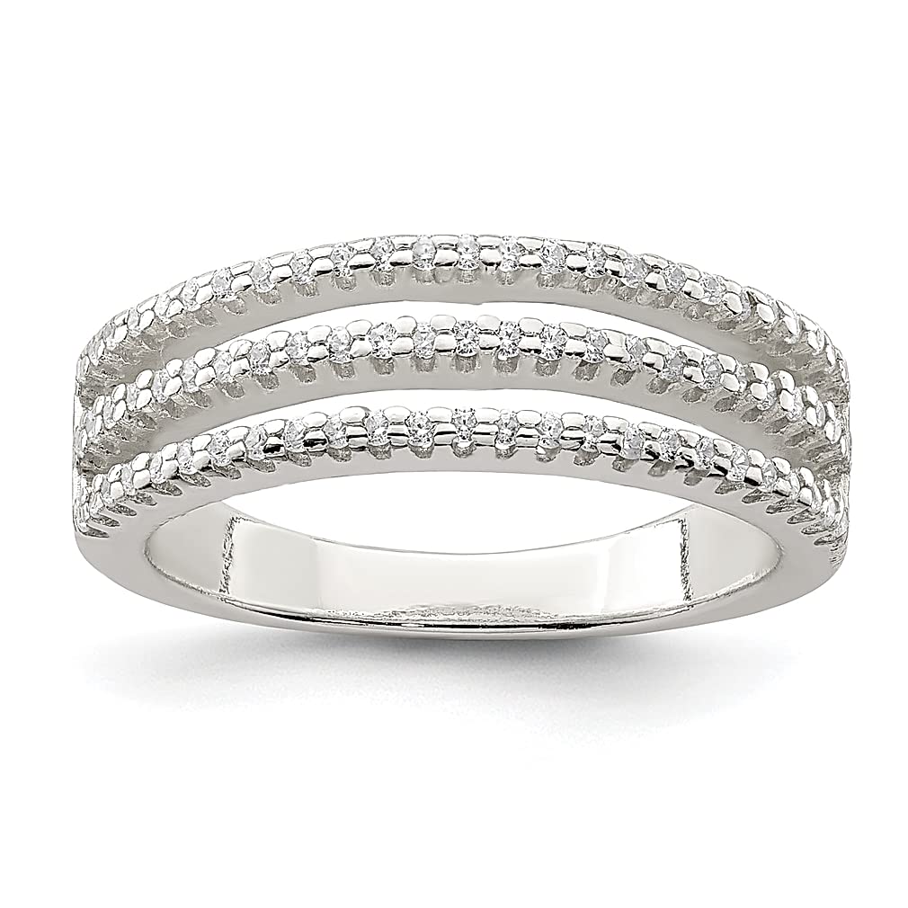 925 Silver CZ Stackable Ring for Women - Elegant Jewelry Gift for Her - Perfect for Daily Wear & Special Occasions