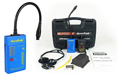 AccuTrak VPE-GN PLUS Ultrasonic Leak Detector Kit with Gooseneck Sensor | Includes VPE Detector, Headset, Battery, Hard Case, Touch Probe & Waveguide | HVAC, Automotive & Industrial Leak Detection