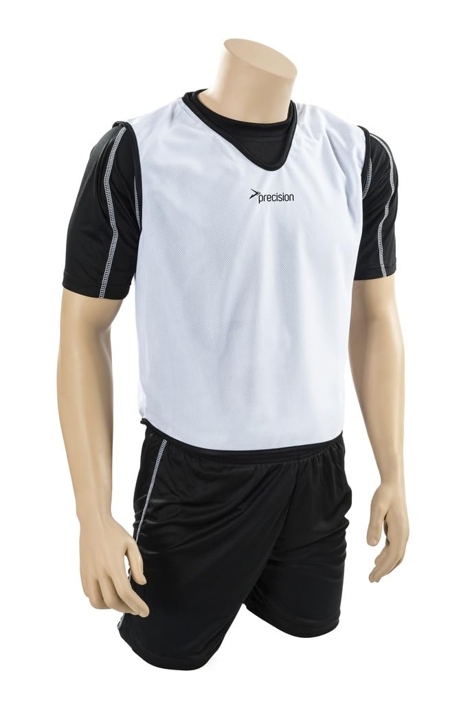 Breathable Mesh Training Bib for Youth & Adults - White Sports Bib for Basketball, Soccer & Volleyball Practice - Lightweight & Comfortable for Active Wear