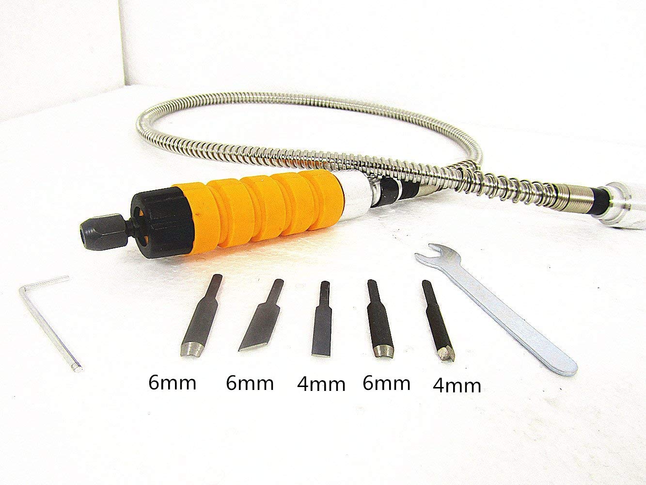 YUCHENGTECH Electric Wood Chisel Carving Tool - Professional Woodworking Chisel Machine Kit (Host + Chisel + Shaft) for DIY Furniture Making & Wood Sculpting