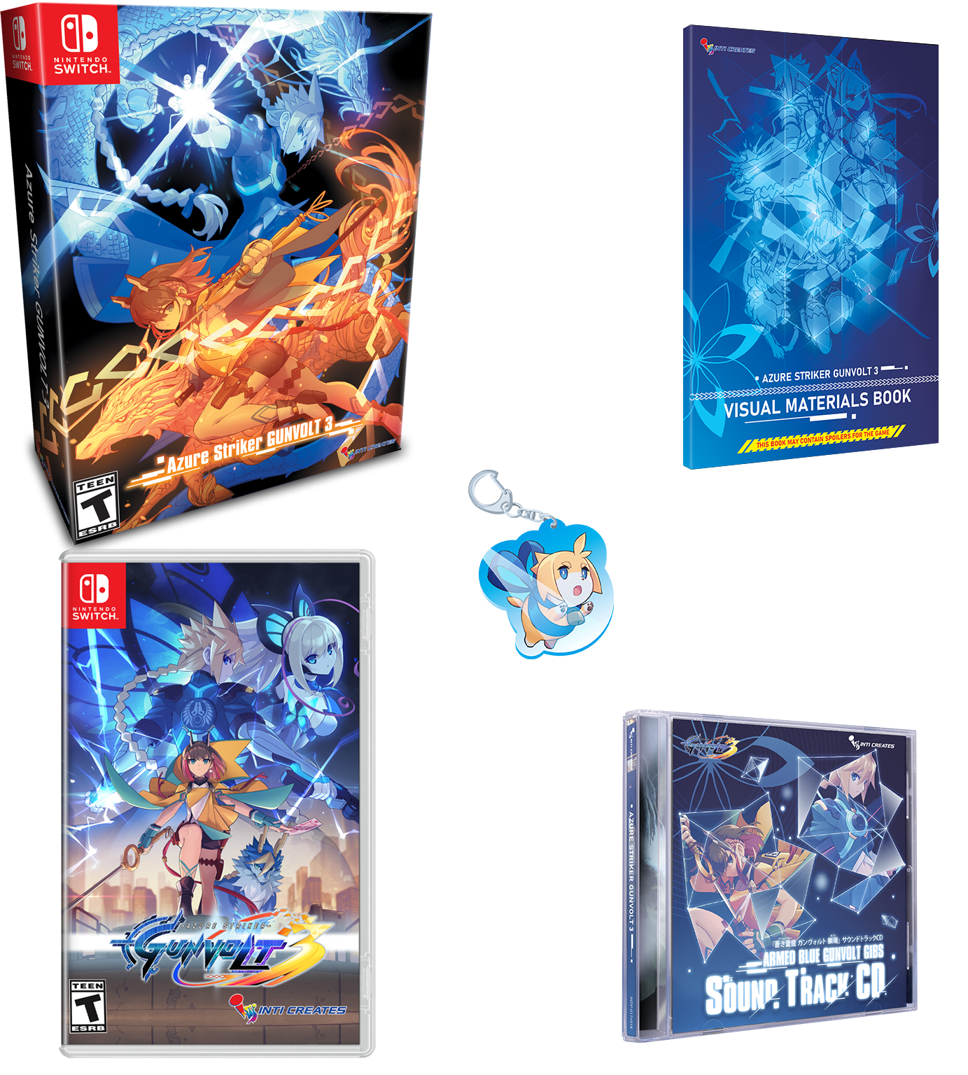 Azure Striker Gunvolt 3 Collector's Edition for Nintendo Switch - Limited Edition Action Game with Exclusive Collectibles | Perfect for Gaming Enthusiasts and Collectors