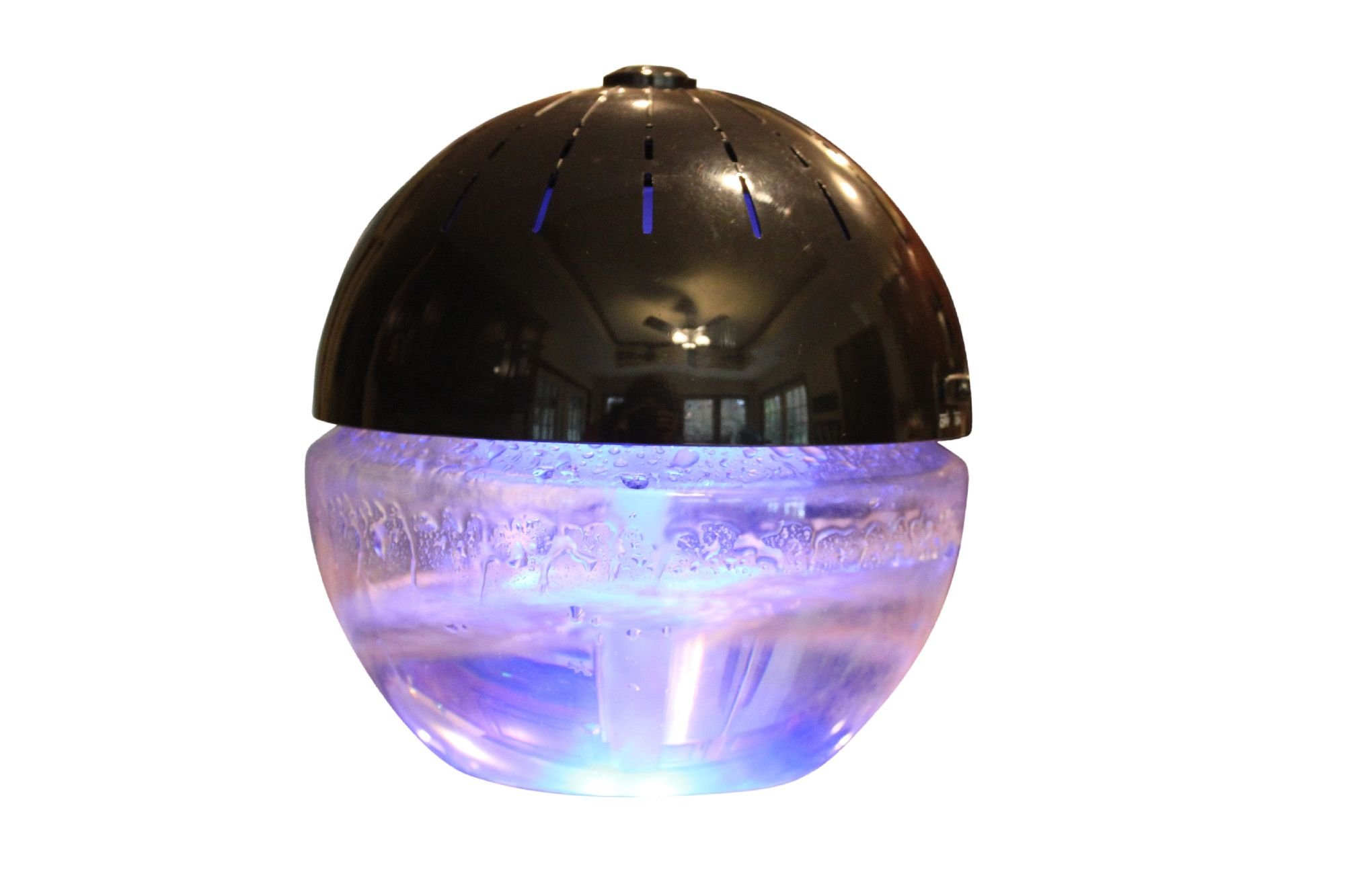 Earth Globe Air Revitalizer & Essential Oil Diffuser - 4 Pack Aroma Oils Included - Black - Perfect for Home, Office, Spa & Yoga Room Aromatherapy