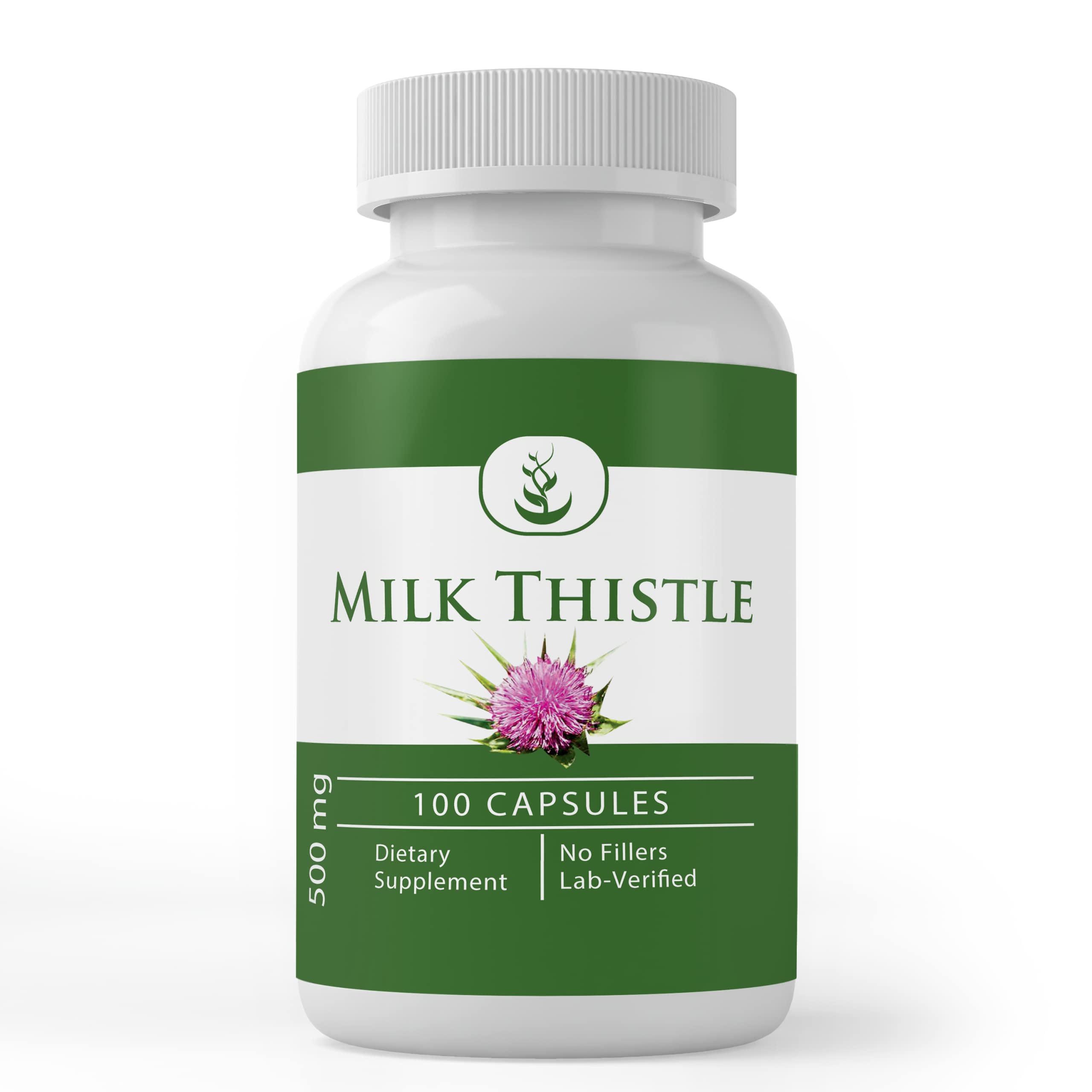 Pure Milk Thistle Extract 100 Capsules - No Fillers, Non-GMO, Liver Support Supplement for Detox & Digestive Health - Perfect for Daily Wellness & Natural Cleansing Routine