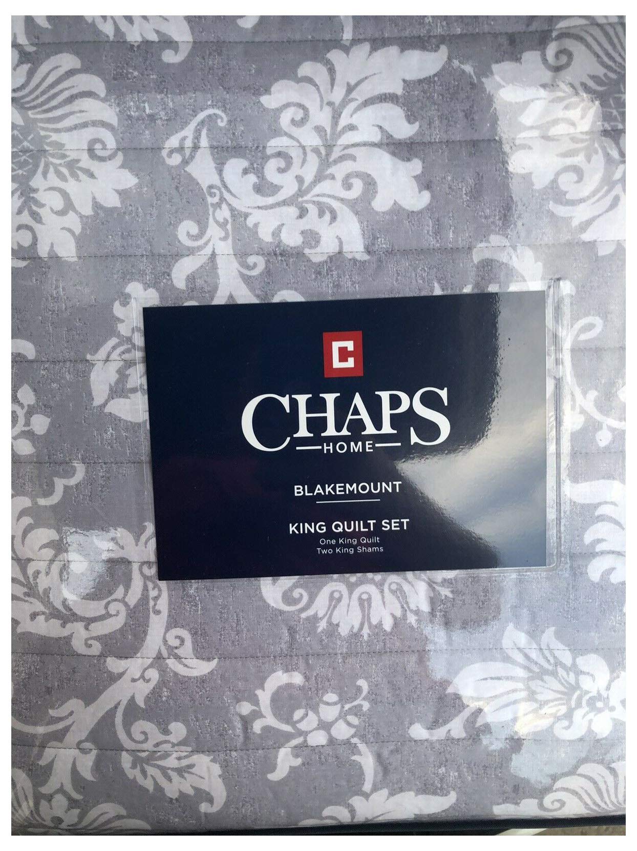 Chaps Home Comforter Set - Soft Grey Bedding for Full/Queen Size Beds | Cozy Bedroom Decor & Guest Room Essentials