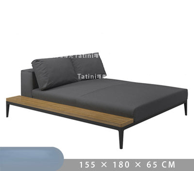 Premium Teak Wood Sofa and Coffee Table Set - 3-Piece Outdoor Patio Furniture for Garden, Poolside & Backyard Relaxation