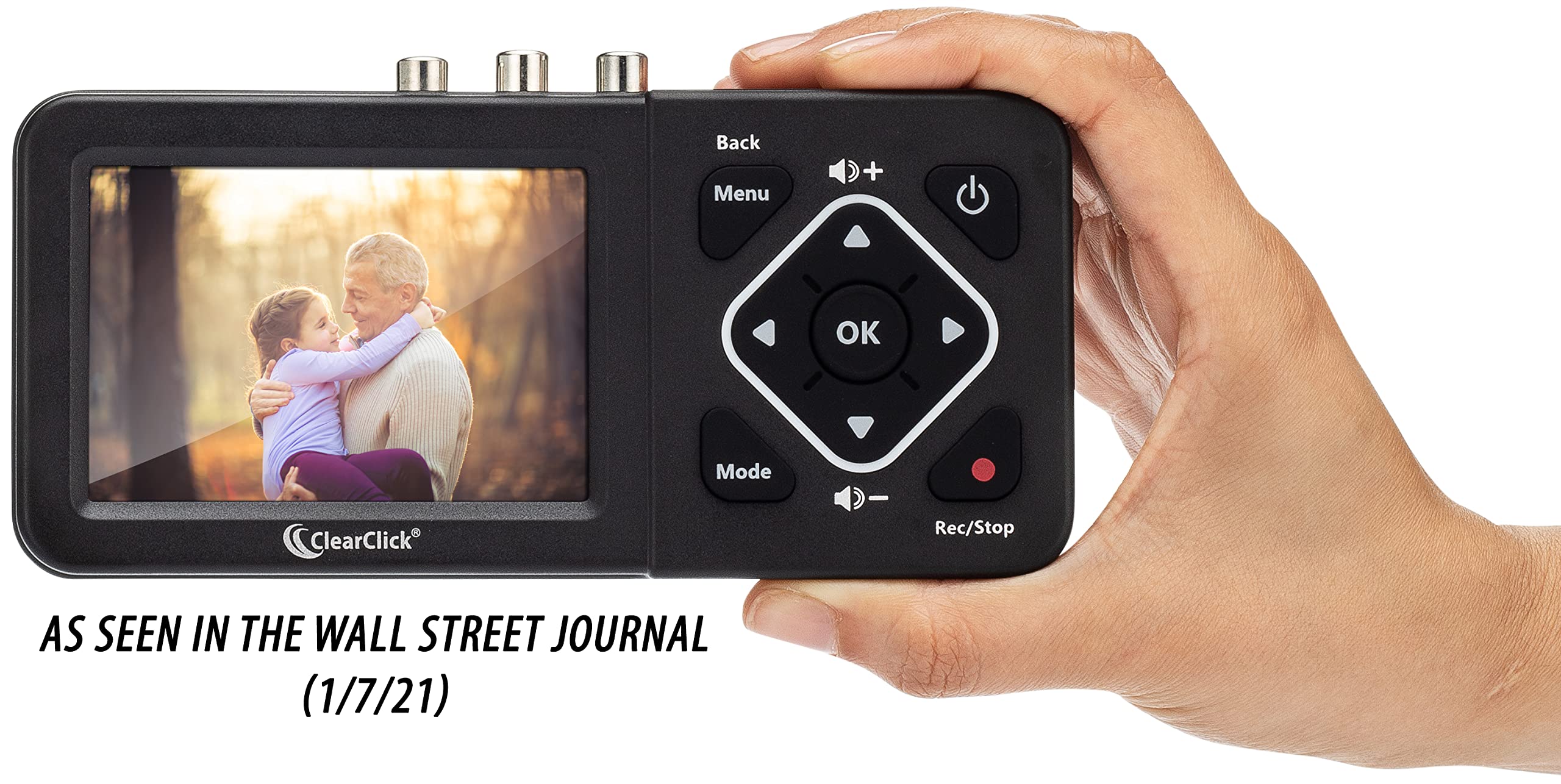 ClearClick Video to Digital Converter 2.0 - Convert VHS Tapes to Digital, Record from VCR, AV, RCA, Hi8, Camcorder, DVD & Gaming Systems | Perfect for Home Movies, Archiving & Retro Gaming