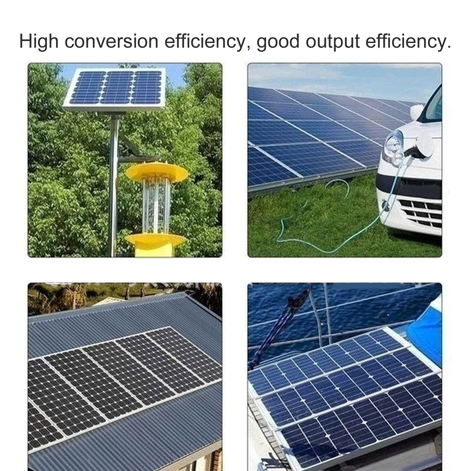 EXCLUZO RV Solar Panel Kit - Lightweight & Portable Solar Power System for RVs, Boats, Cars | Perfect for Camping, Hiking, Mountaineering & Off-Grid Adventures