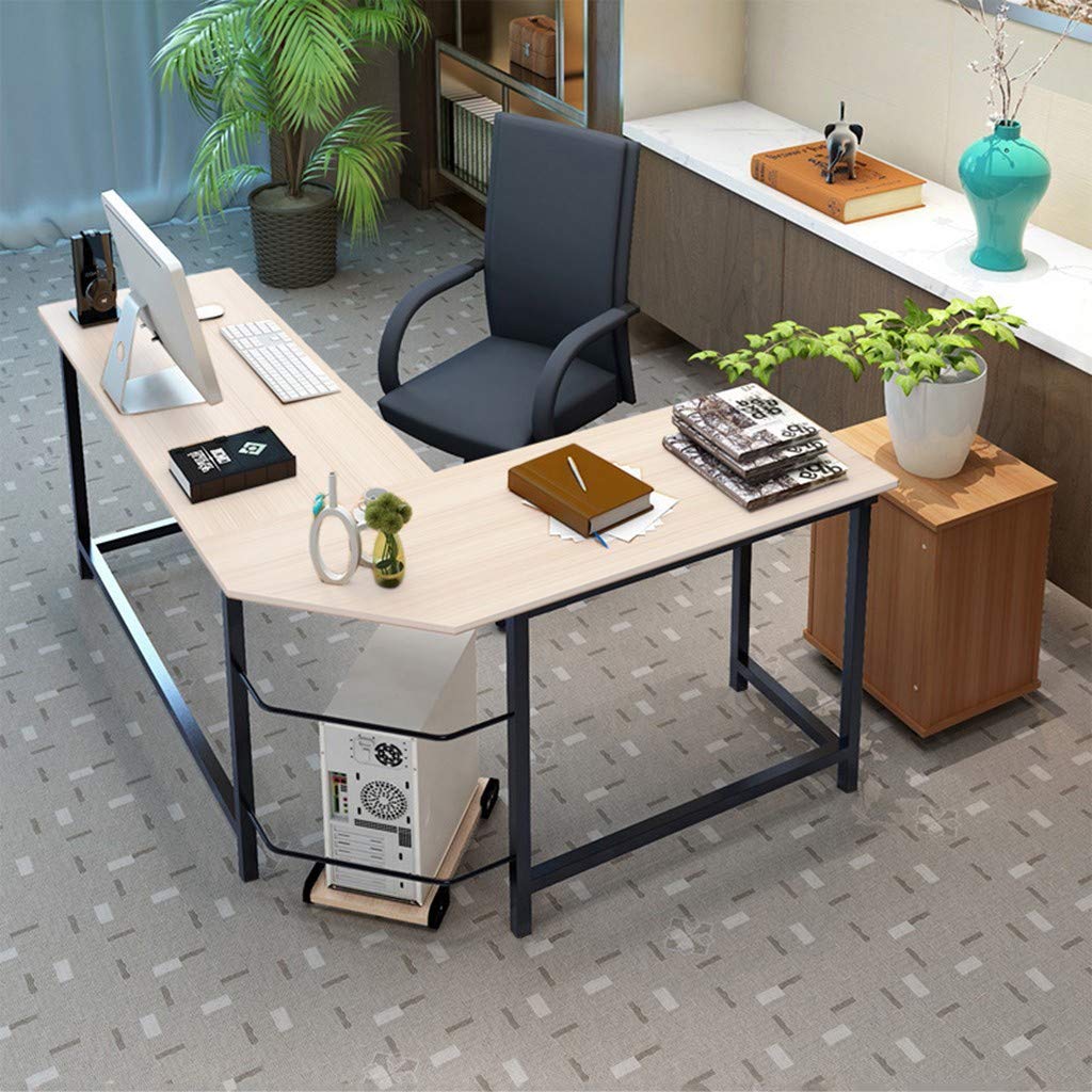 L-Shaped Computer Desk with Storage - 49.2