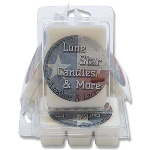 Premium Leather Vanilla Wax Melts - 24 Scented Cubes for Home & Office