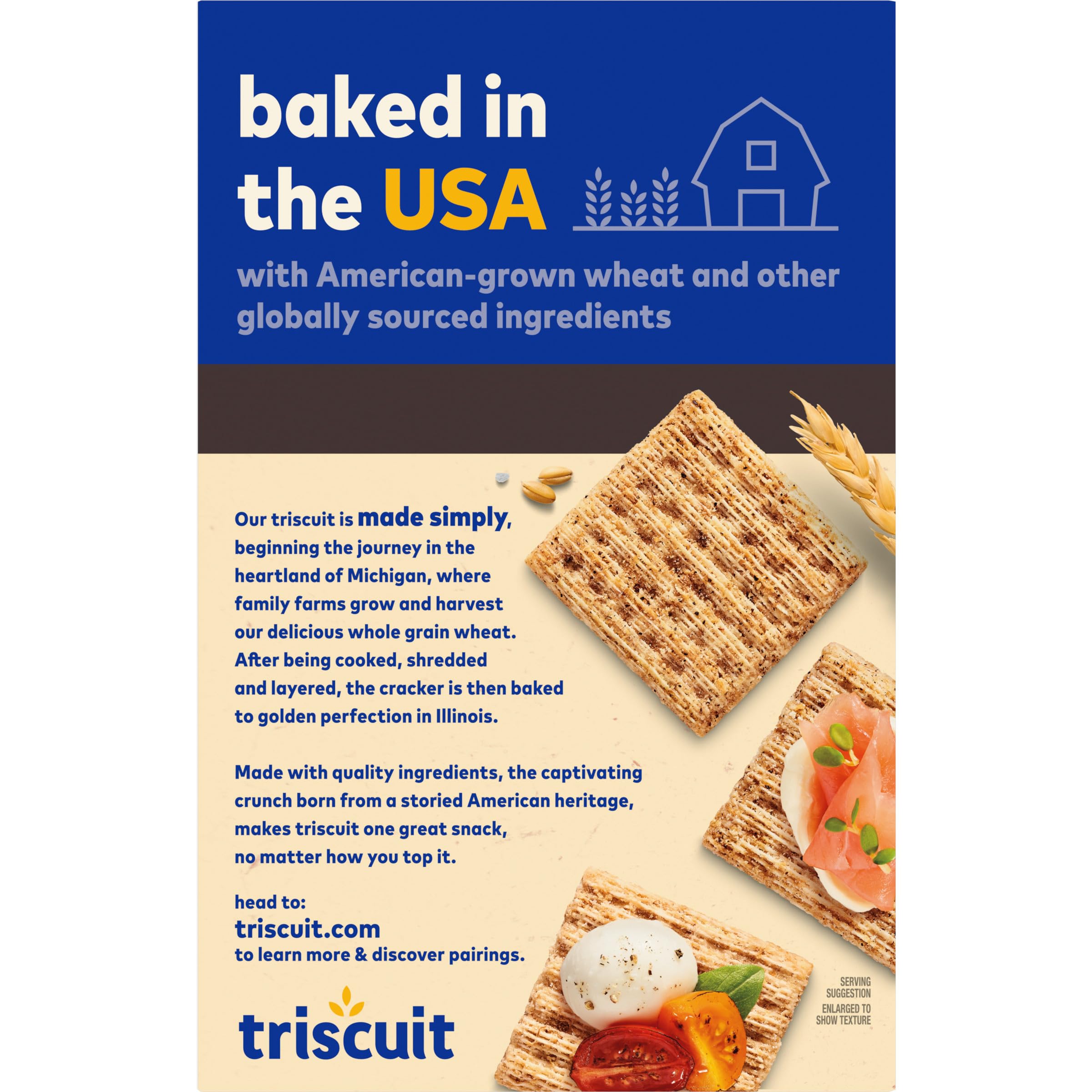 Triscuit Cracked Pepper & Olive Oil Whole Grain Wheat Crackers - Healthy Lunch Snacks & Party Appetizers, 8.5 oz (Pack of 1) - Perfect for Office, School, or Picnic Snacking