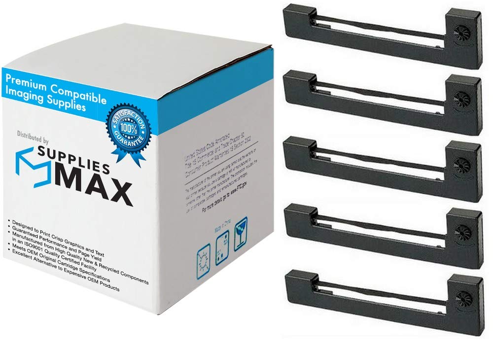 Nukote PM267 Purple Printer Ribbon Replacement (5-Pack) - Compatible with ERC-09P - Ideal for Office, Retail, and Shipping Label Printing