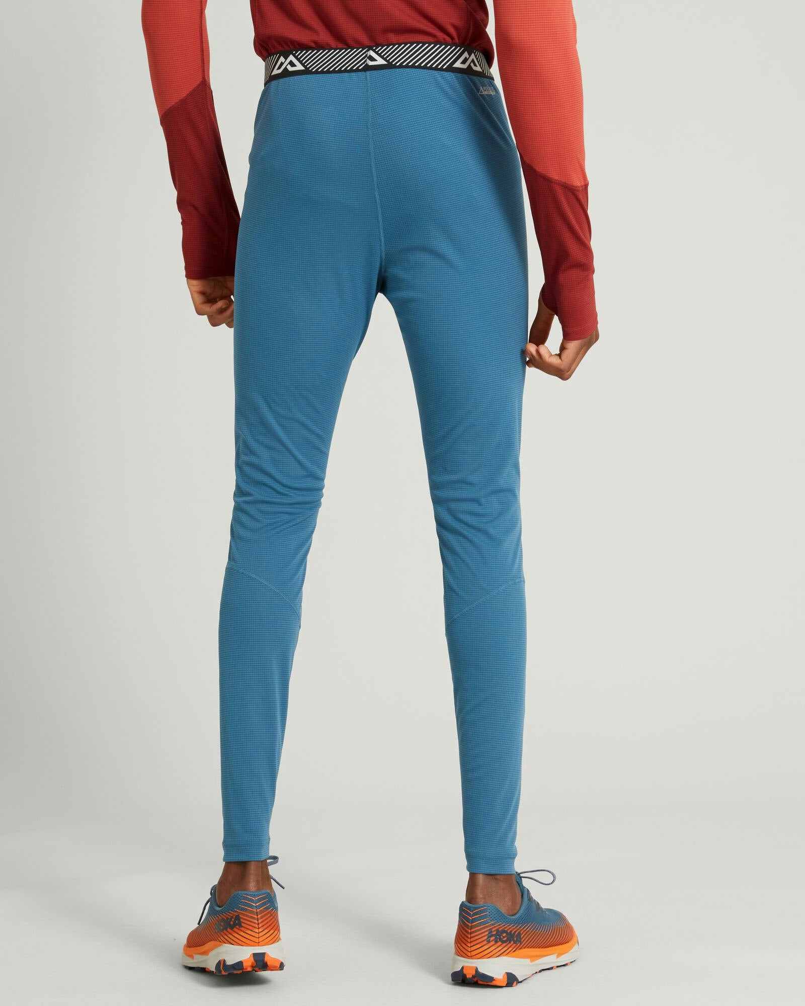 KMDAction Men's Thermal Underwear Long Johns Pants - Steel Blue - Warm Base Layer for Winter, Hiking & Outdoor Activities