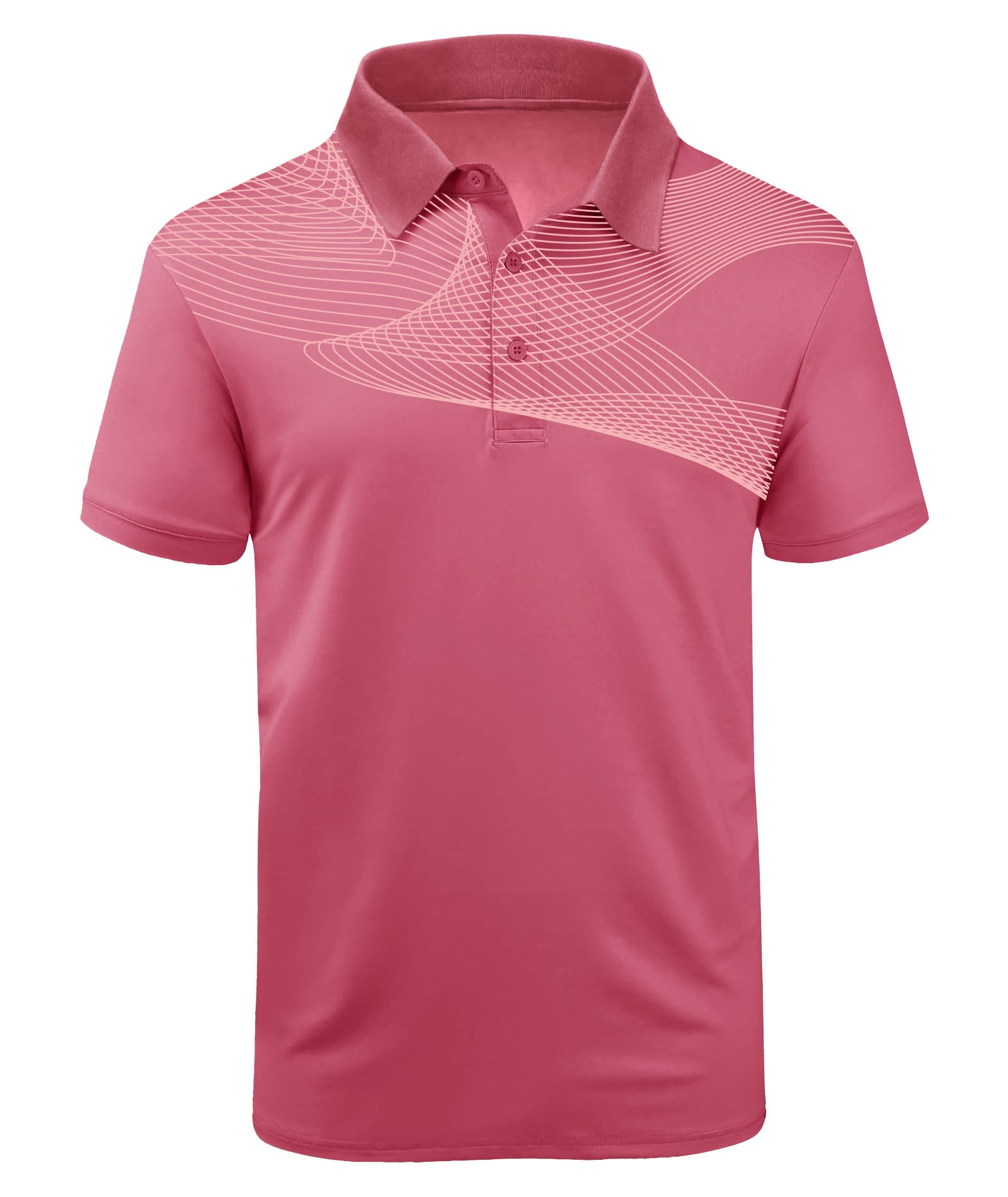 SWISSWELL Men's Moisture-Wicking Polo Shirts - Breathable Mesh Tennis & Sports T-Shirt for Active Lifestyle - Perfect for Golf, Running, Gym Workouts