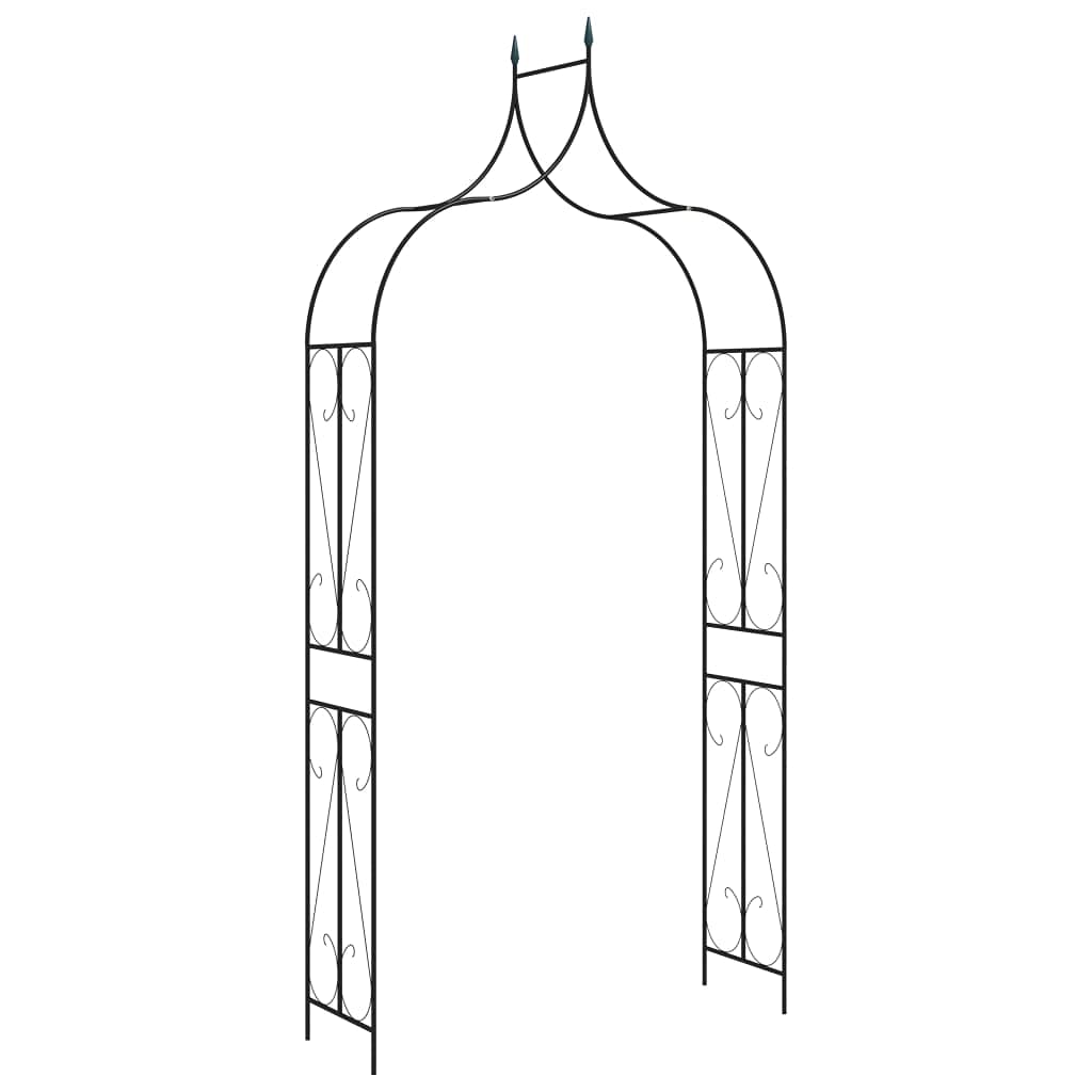 FAMIROSA High Wide Metal Garden Arch Arbor - Sturdy Steel Frame Trellis for Climbing Roses, Vines & Plants - Perfect for Patio, Lawn, Backyard, Wedding & Party Decor - Outdoor Gardening & Walkway Arches