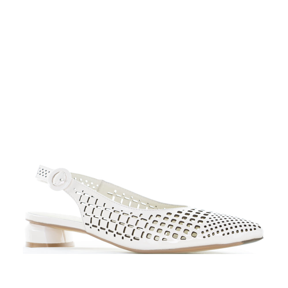 DJANGO & JULIETTE FABBI IVORY PATENT LEATHER WOMEN'S SHOES - Elegant High Heel Pumps for Weddings, Parties & Formal Events