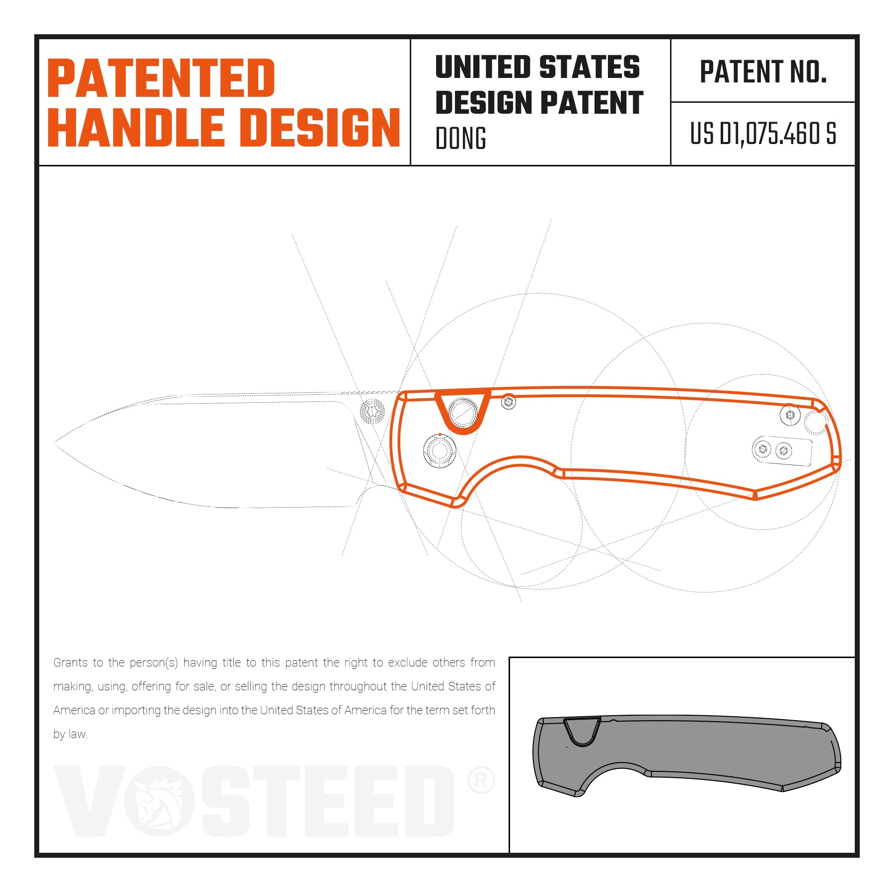 Raccoon® A0414 Button Lock Knife - 3.25