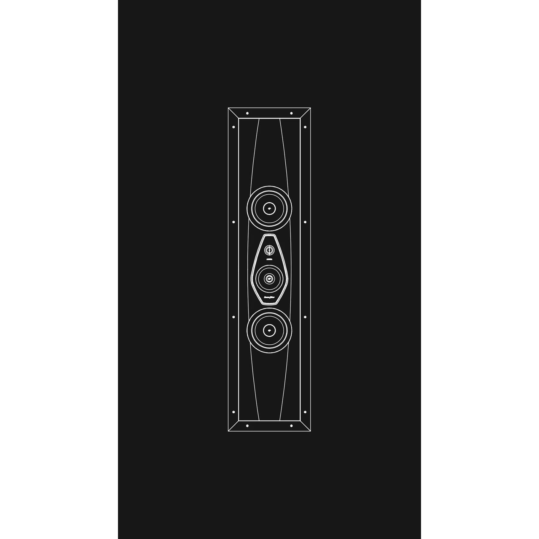 Sonus Faber Arena 20 3.5-Way In-Wall Speaker - Premium Home Theater & Stereo Sound System for Living Room, Bedroom, and Office Audio Setup
