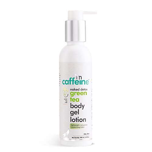 mCaffeine Green Tea & Vitamin C Body Lotion for Summer - Lightweight Hydrating Moisturizer for Men & Women | Non-Greasy Formula | 200ml | Perfect for Daily Use & Travel