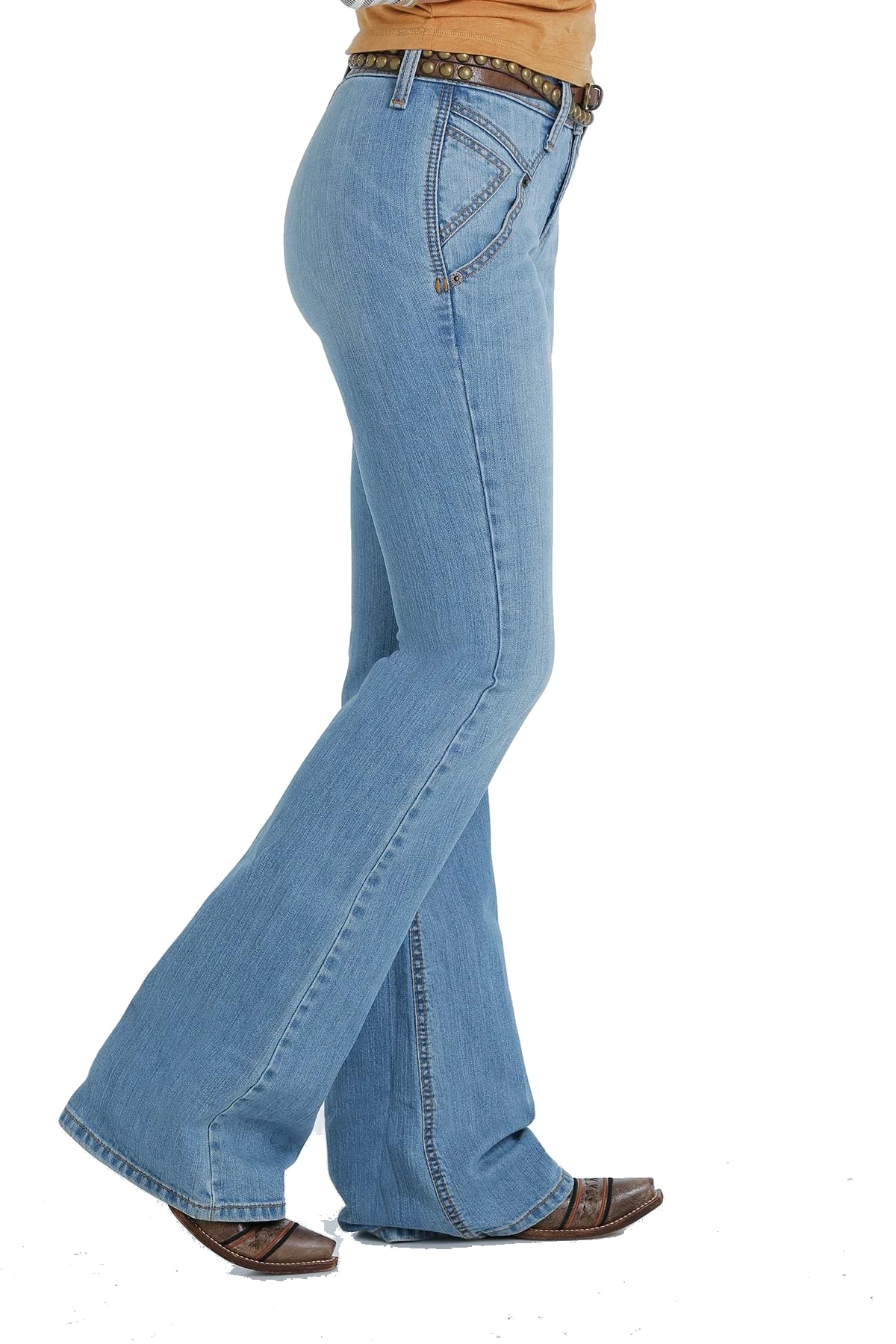 Women's Western Jeans - Hannah Light Stone Wash High Waisted Bootcut Denim Pants for Cowgirl Style & Country Fashion | Perfect for Rodeo, Rancher Work & Casual Wear