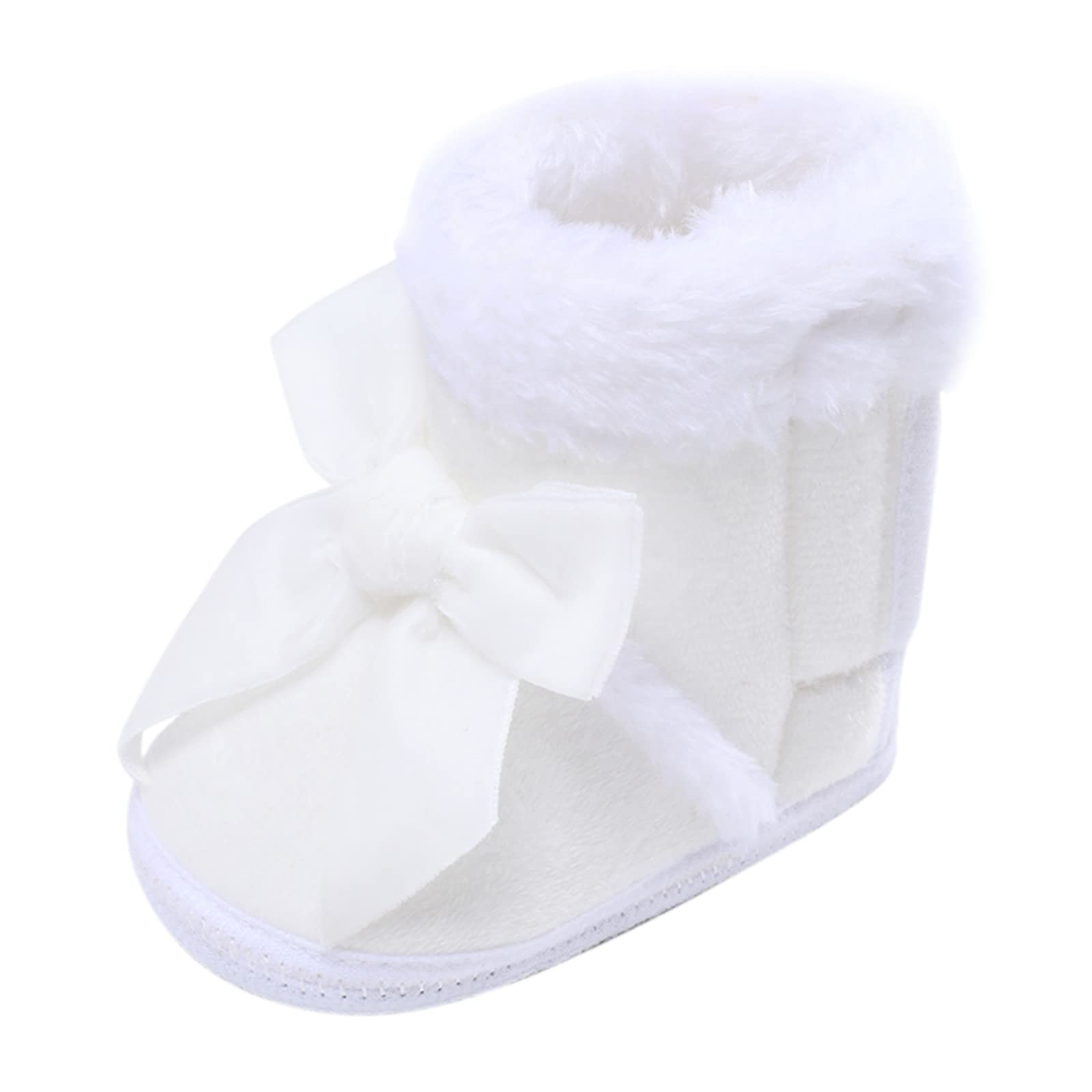 Warm Baby Snow Boots for Girls & Boys - Soft Plush Toddler Shoes for Winter Play