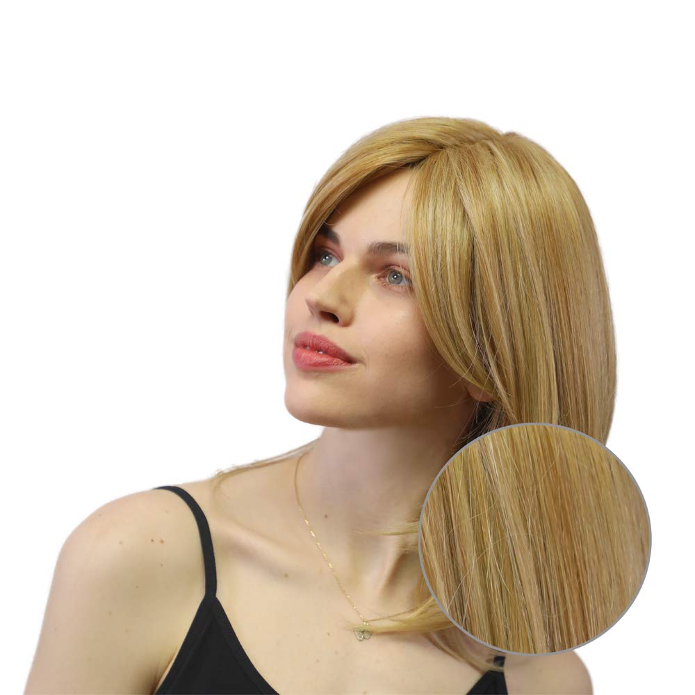 FACE MIRACLE Mono-Filament Lace Front Wig with Hand-Tied Side Bangs - 10