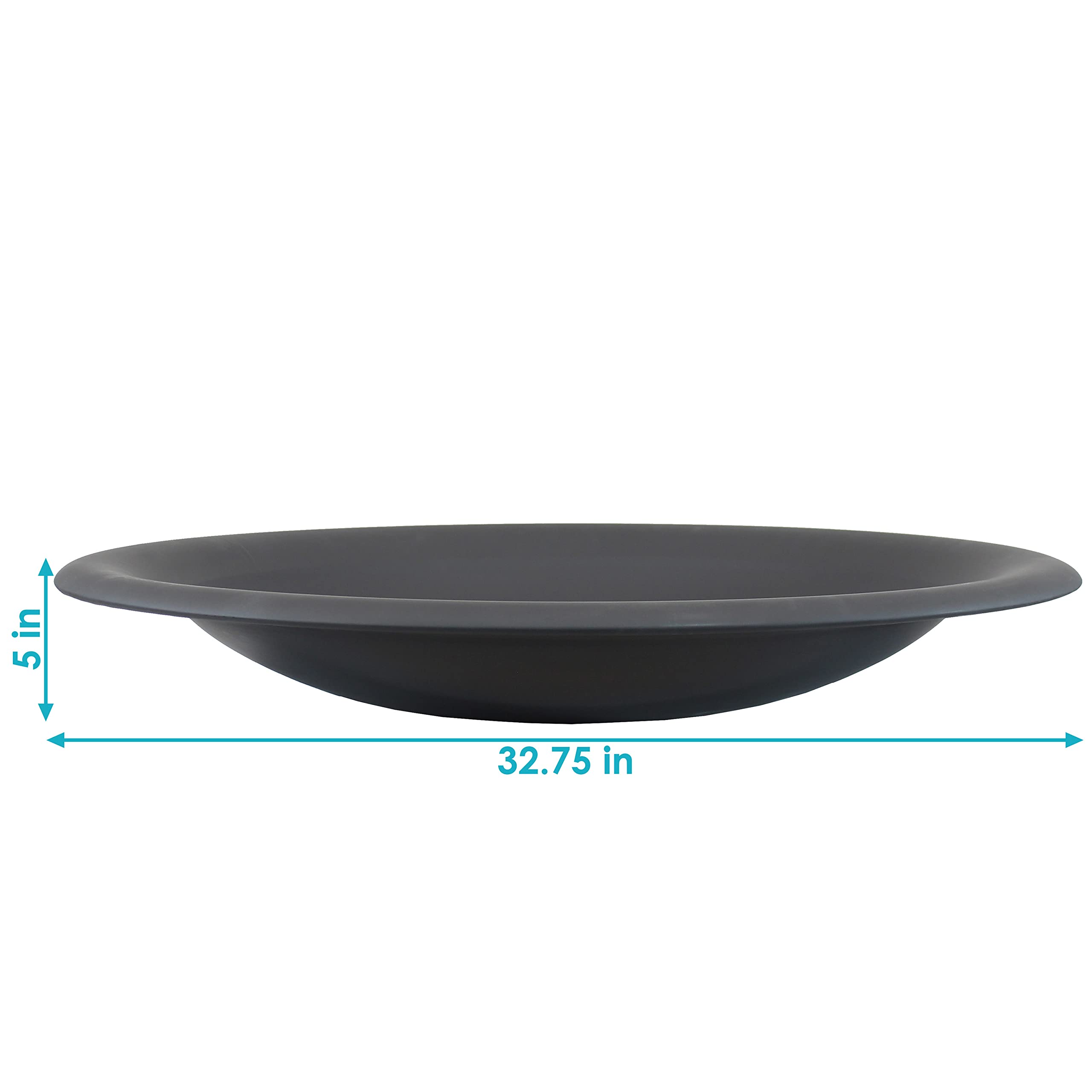 32-Inch Sunnydaze Outdoor Fire Pit Bowl Replacement Insert - Wood-Burning Fire Bowl for DIY Ring or Existing Stand - Perfect for Backyard, Patio, and Camping Gatherings
