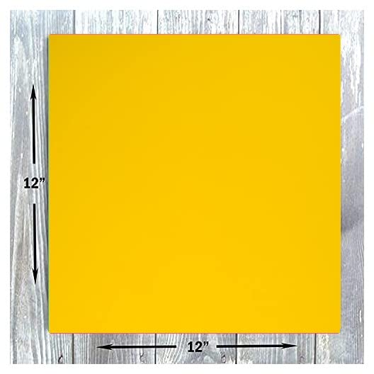 Hamilco 12x12 Colored Scrapbook Cardstock Paper - 65 lb Cover Weight, 25 Sheets Pack (Sunflower Yellow) | Perfect for DIY Crafts, Scrapbooking, Card Making & Paper Projects