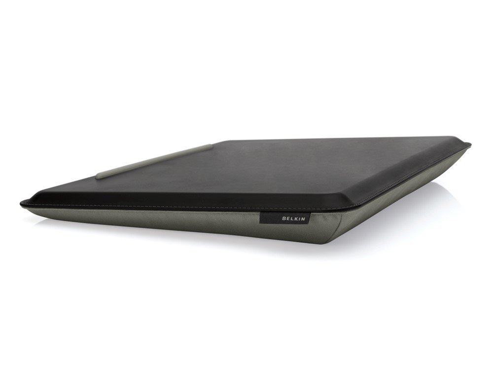 Belkin Notebook Cush Desk Stand - Ergonomic Laptop Riser with Cooling Ventilation, Black/Gray - Perfect for Home Office, Study & Workspace Comfort