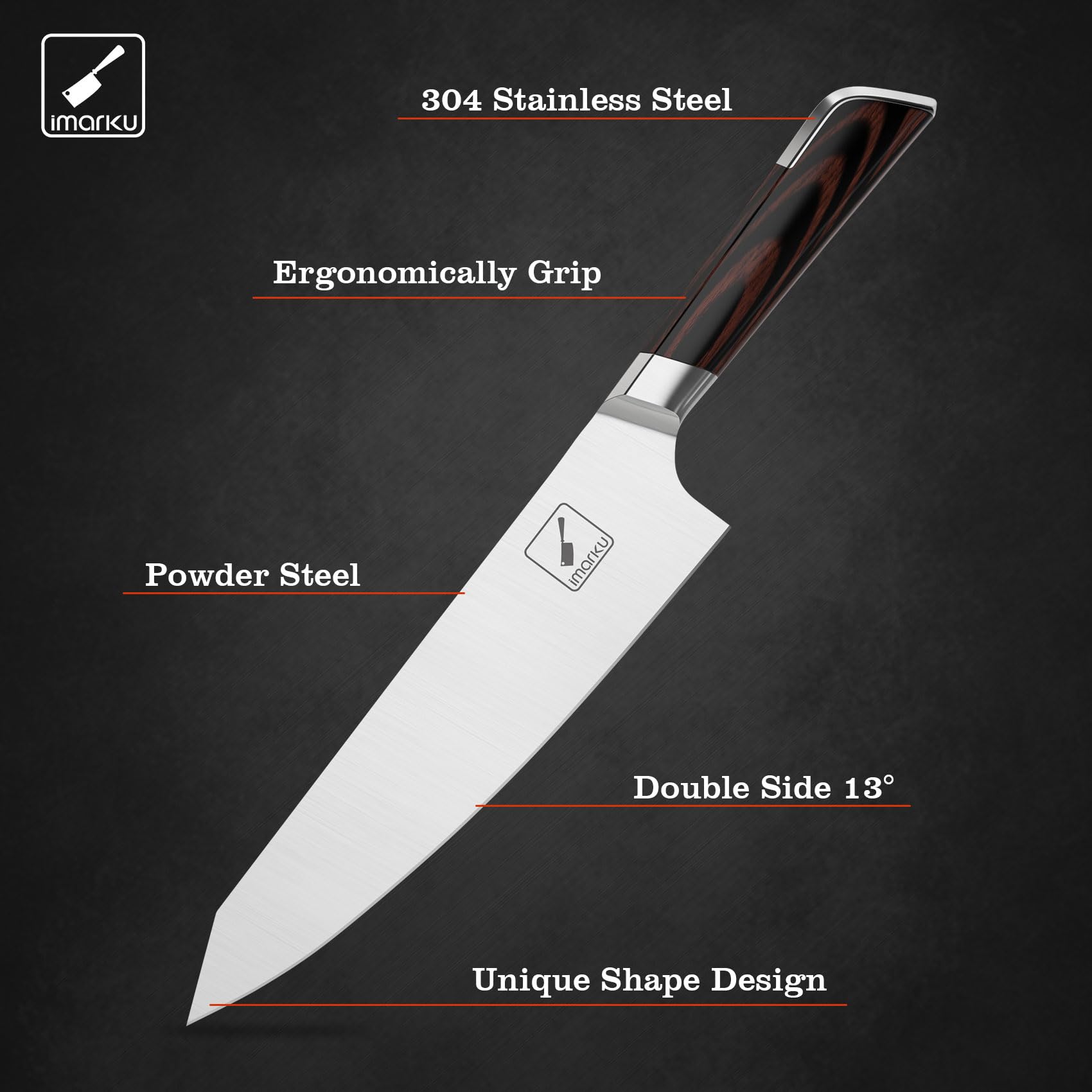 Premium Japanese Damascus Steel Chef Knife 8 Inch - High Carbon Stainless Steel Kitchen Knife for Professional Chefs & Home Cooking - Perfect for Slicing, Dicing, and Precision Cutting