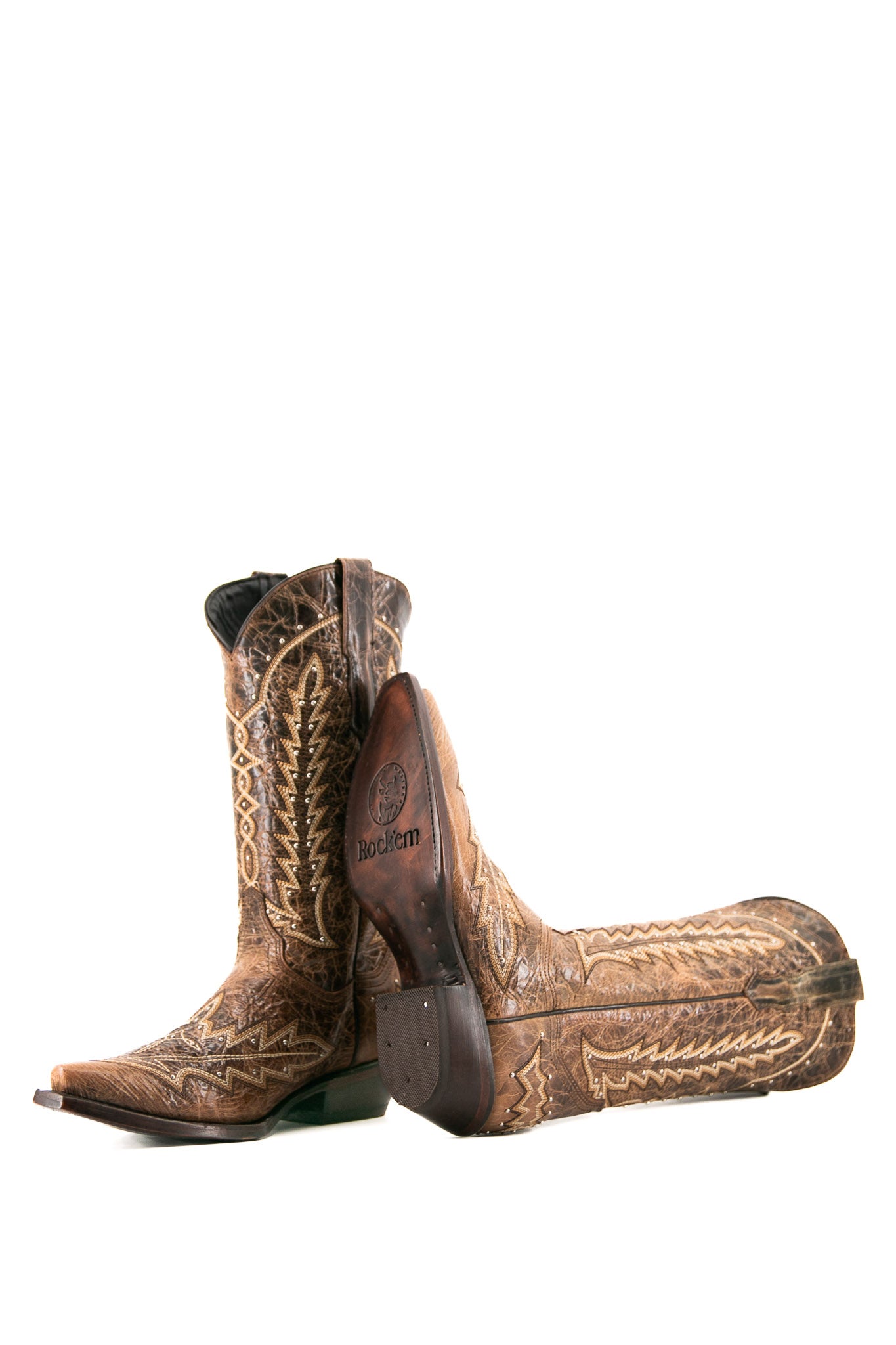 Rosario Snip Toe Cowgirl Boots - Western Style Leather Ankle Boots for Women | Perfect for Country Dancing, Rodeo Events & Fashion Outfits