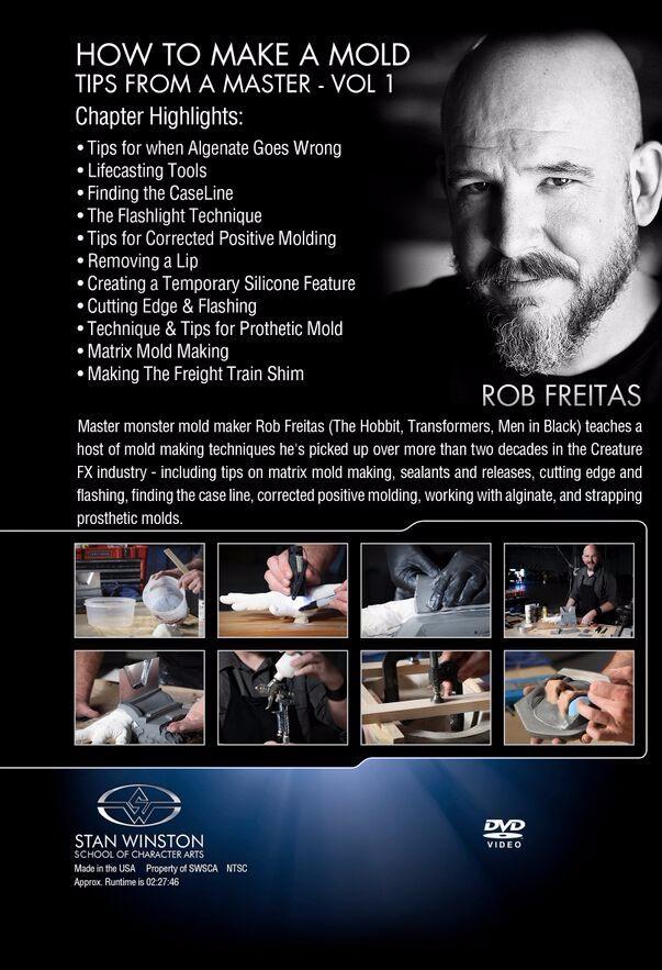 Stan Winston Studio Mold Making Guide - Professional Tips & Techniques for Beginners & Experts (DVD) - Perfect for DIY Projects, Cosplay, and Special Effects
