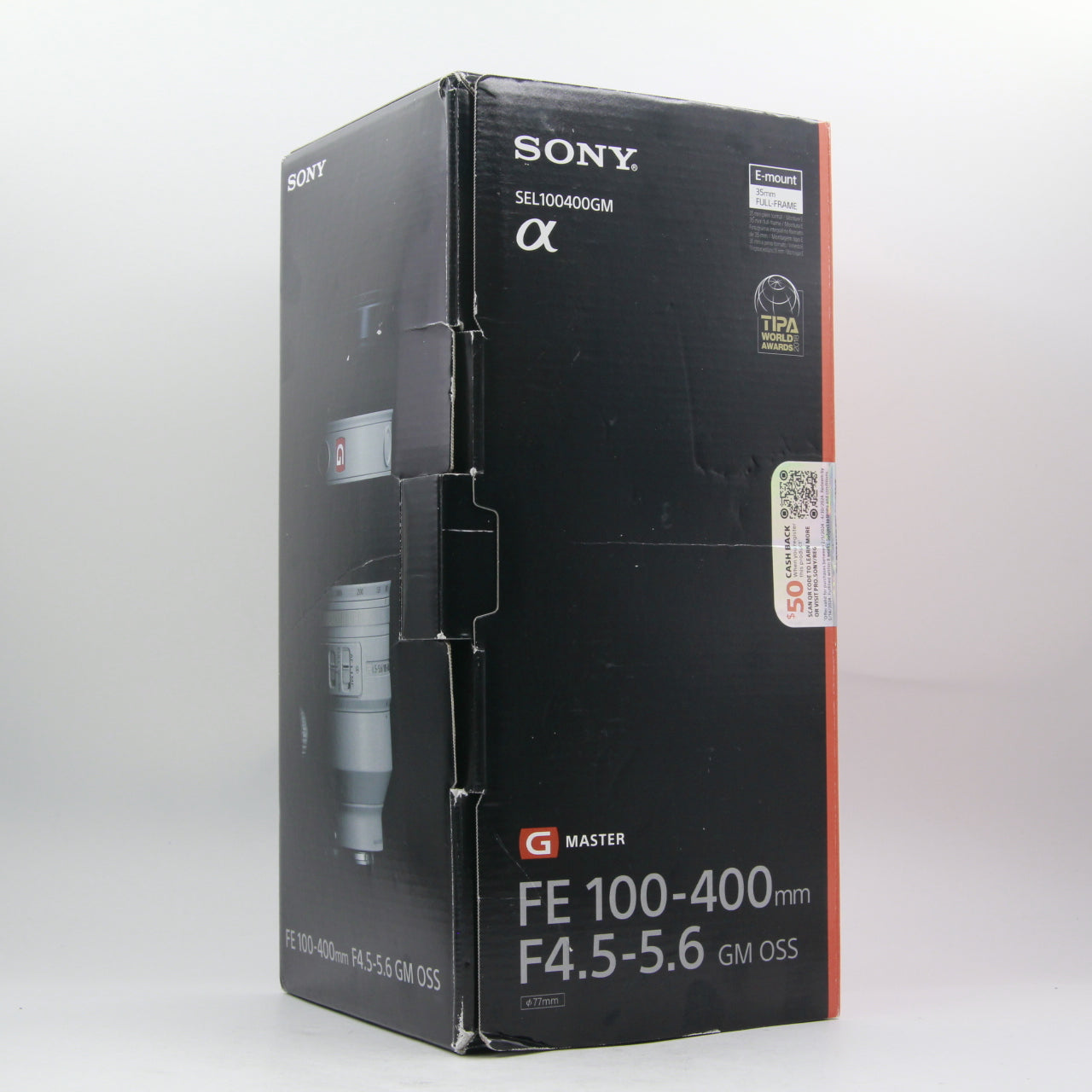 Open Box Excellent Condition Sony FE 100-400mm f/4.5-5.6 GM OSS Telephoto Zoom Lens for Wildlife & Sports Photography - Perfect for Outdoor Adventures, Bird Watching, and Action Shots
