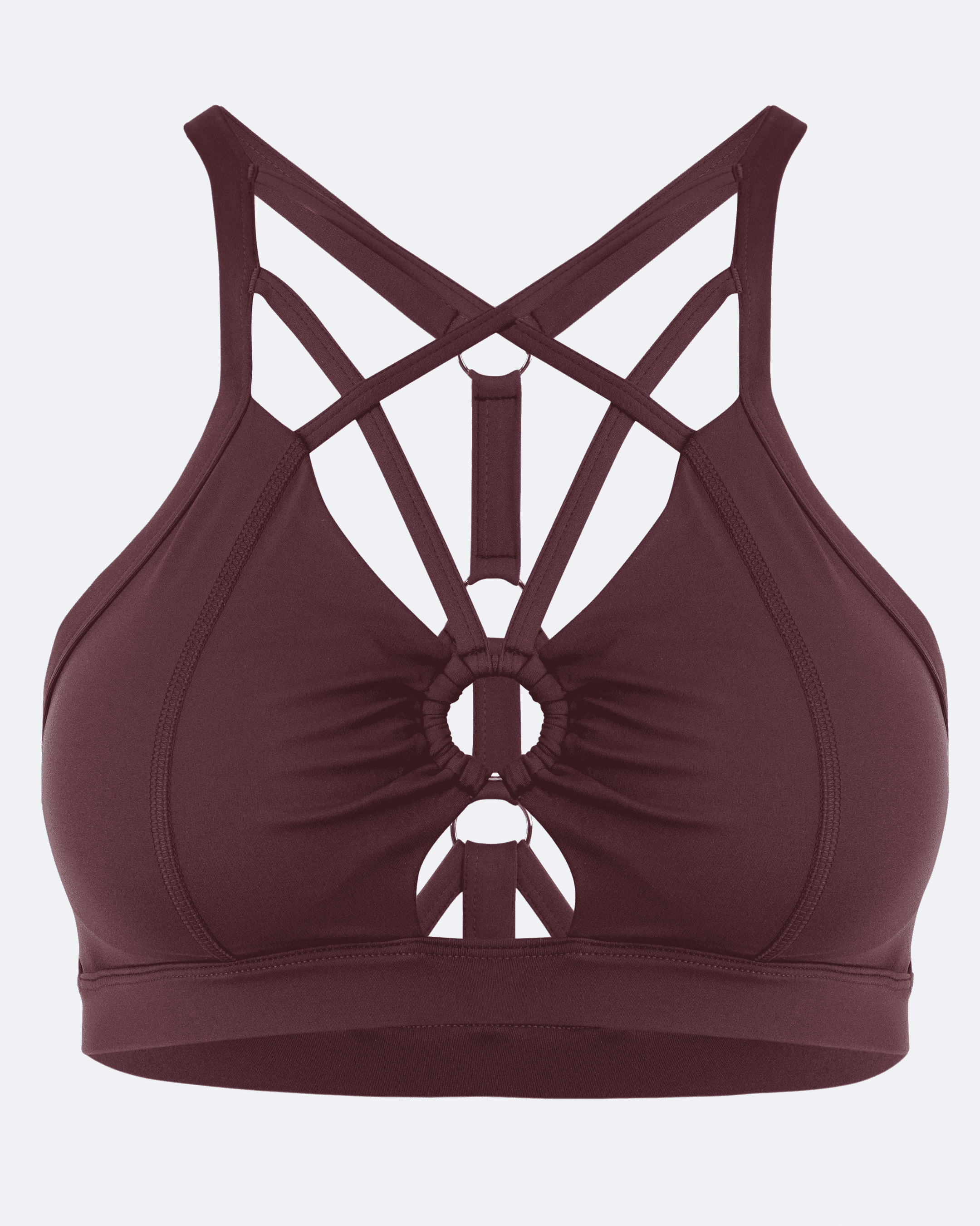 Burgundy Criss Cross Front Top for Women - Elegant V-Neck Blouse for Casual & Party Wear | Perfect for Date Night, Office & Evening Outfits