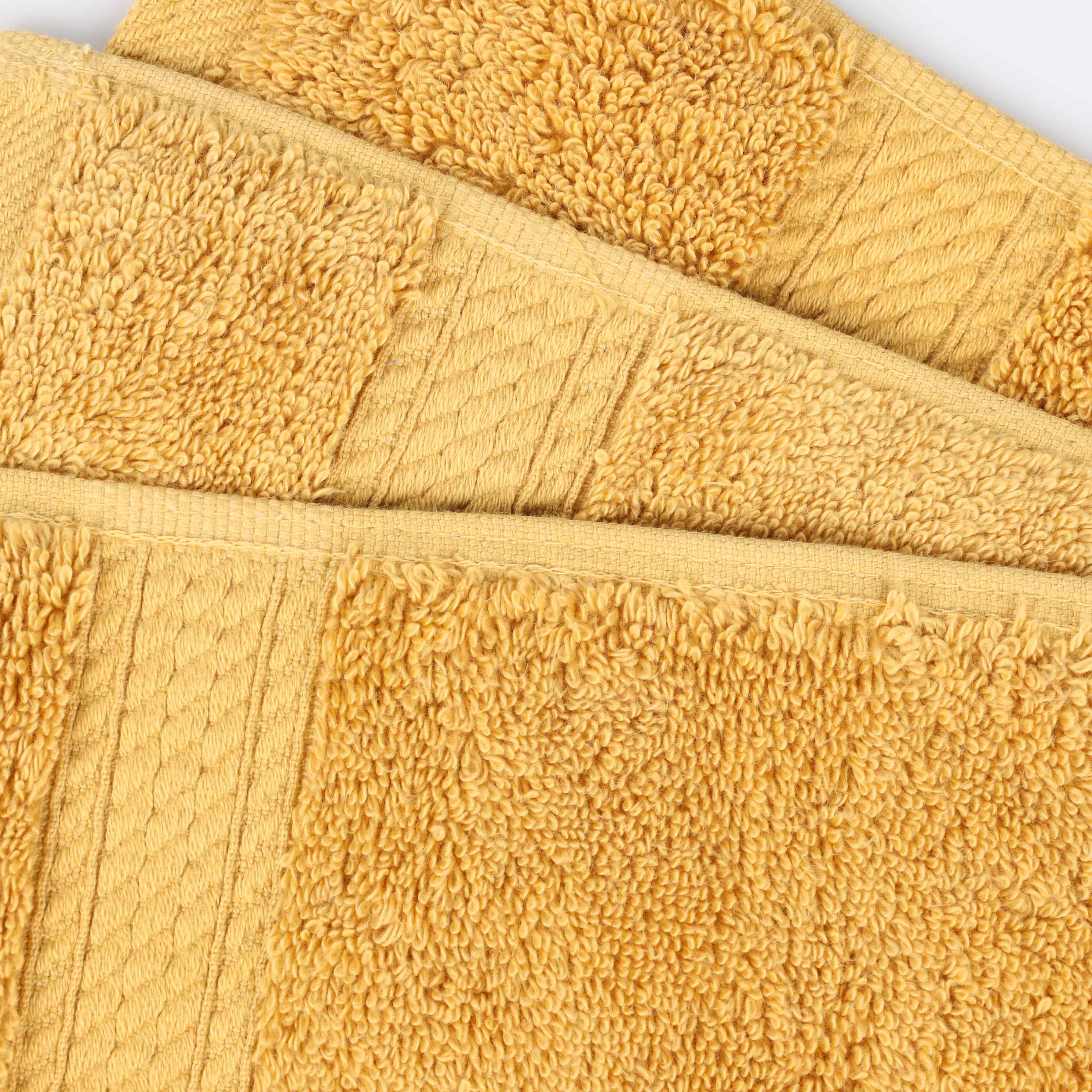 Premium 100% Egyptian Cotton Plush Heavyweight Luxury Bath Towel Set of 6 - Ultra Soft & Absorbent for Spa, Hotel & Home Use