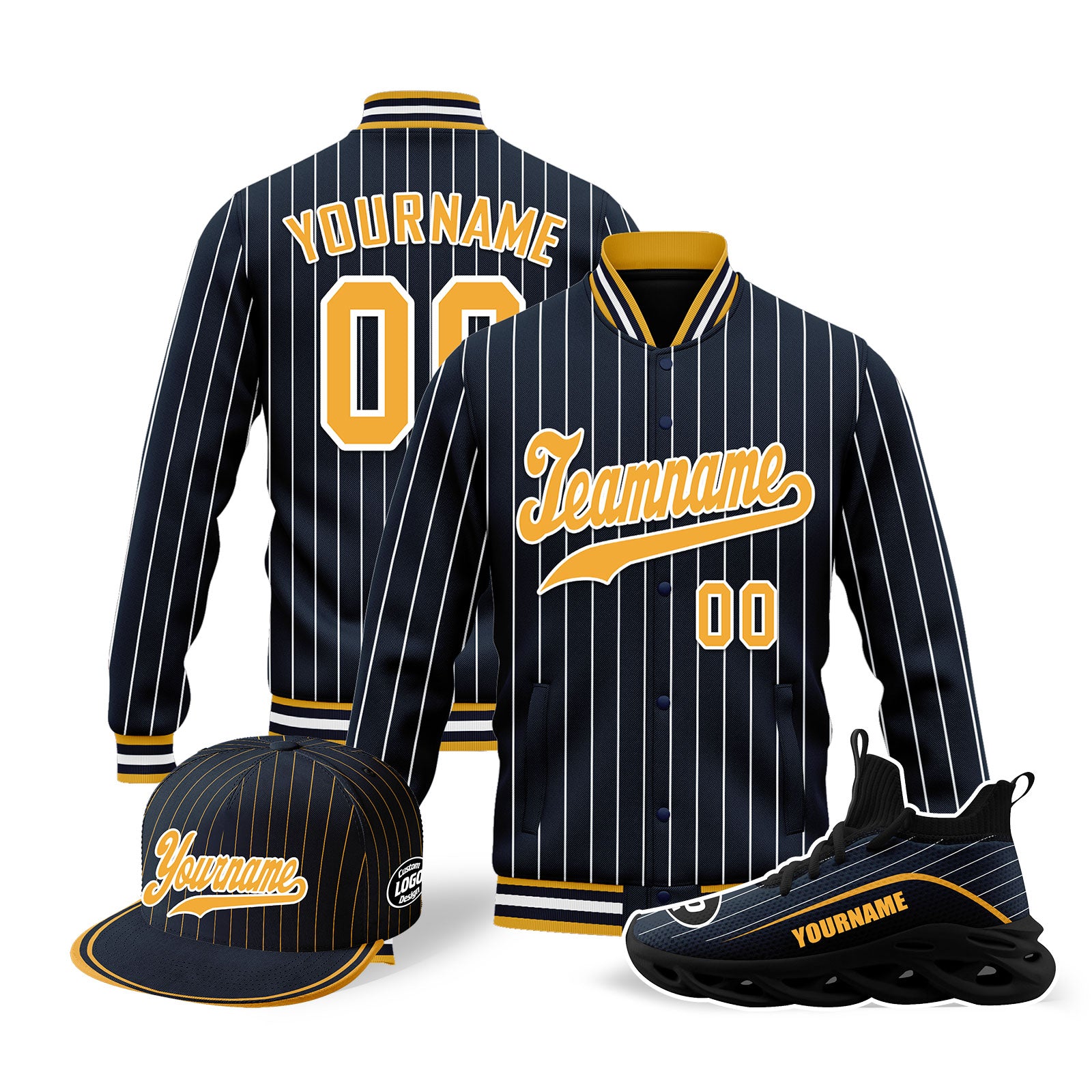 Custom Personalized Jacket, MaxSoul Shoes & Hat Combo Set - Trendy Streetwear Outfit for Men & Women | Perfect for Casual Wear, Urban Fashion & Gift Giving