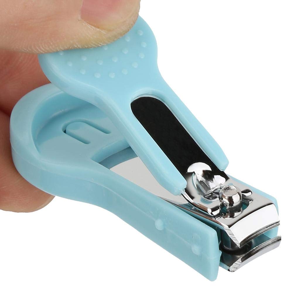 **Baby Nail Clipper Grooming Kit - 3-Piece Manicure Set for Toes & Fingernails Care, Includes Nail Scissors, Clippers & File - Safe for Newborns & Toddlers (Blue) - Perfect for Gentle At-Home Baby Grooming & Travel**