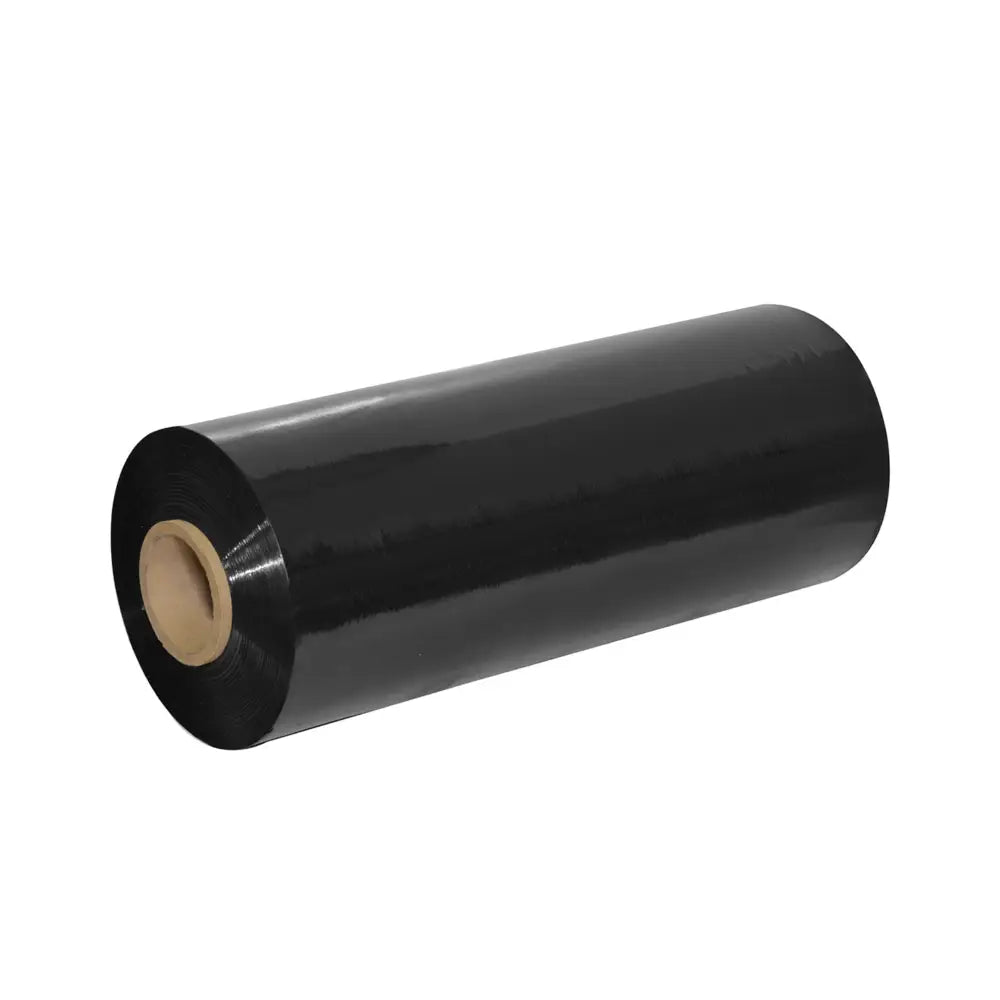Premium Black Machine Stretch Film - 500mm x 1500m, 23 Micron High-Performance Pre-Stretch Wrap for Industrial Packaging | Eco-Friendly Pallet Wrapping Solution for Shipping & Warehouse Protection