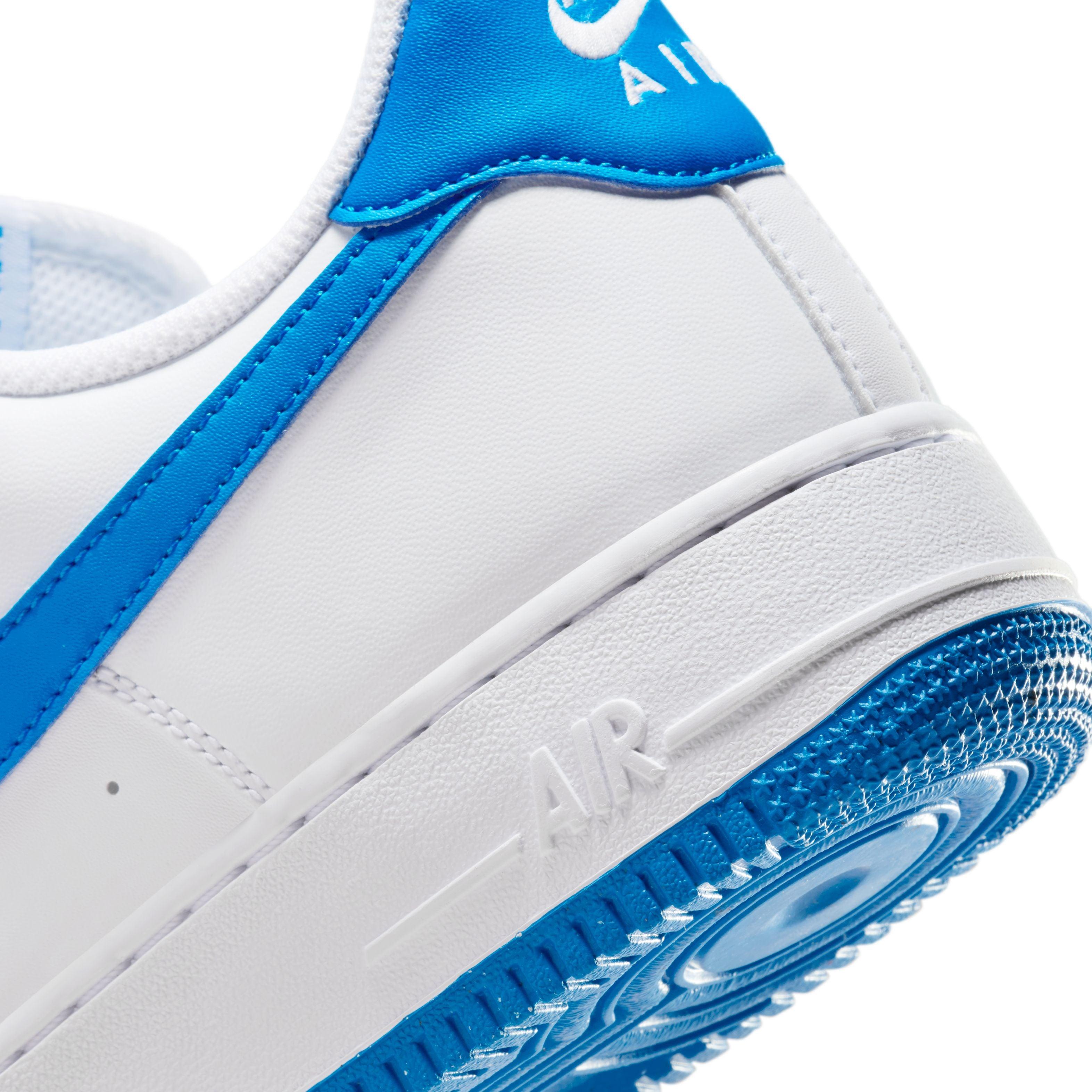 Nike Air Force 1 '07 Men's Sneakers - White/Photo Blue Retro Basketball Shoes for Casual Wear & Street Style