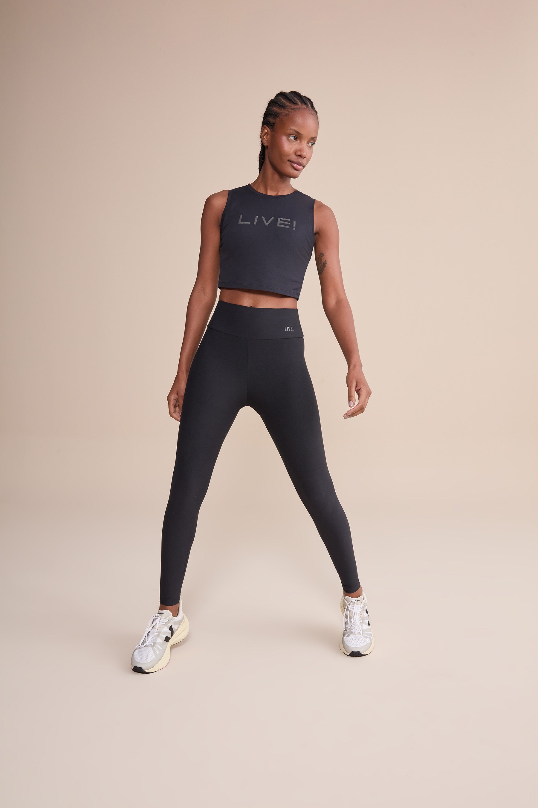 Active® High Waist Yoga Leggings for Women - Stretchy Workout Pants with Pockets - Perfect for Gym, Running & Lounge Wear