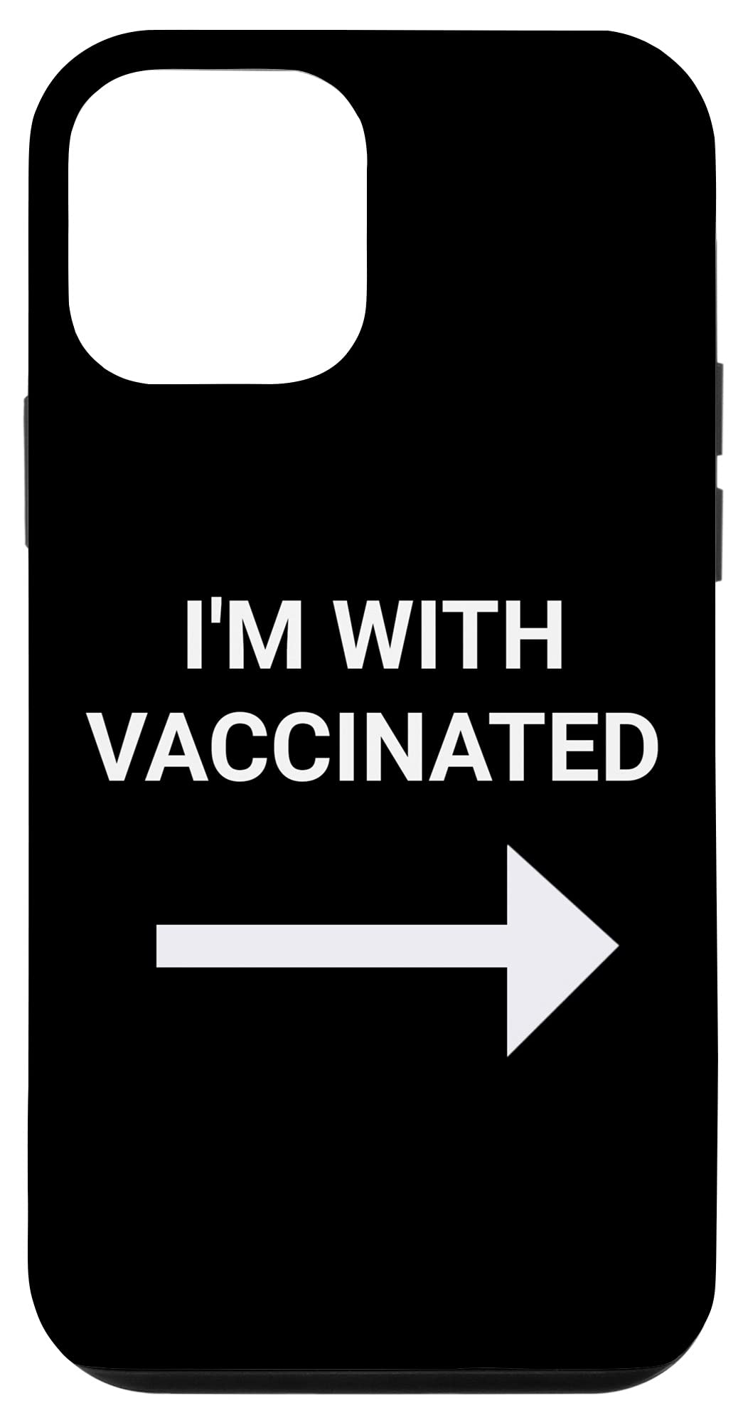 iPhone 12 Mini Case with 'I'm Vaccinated' Design - Slim Protective Cover for iPhone 12 Mini (2020) - Perfect for Travel, Work & Everyday Use
