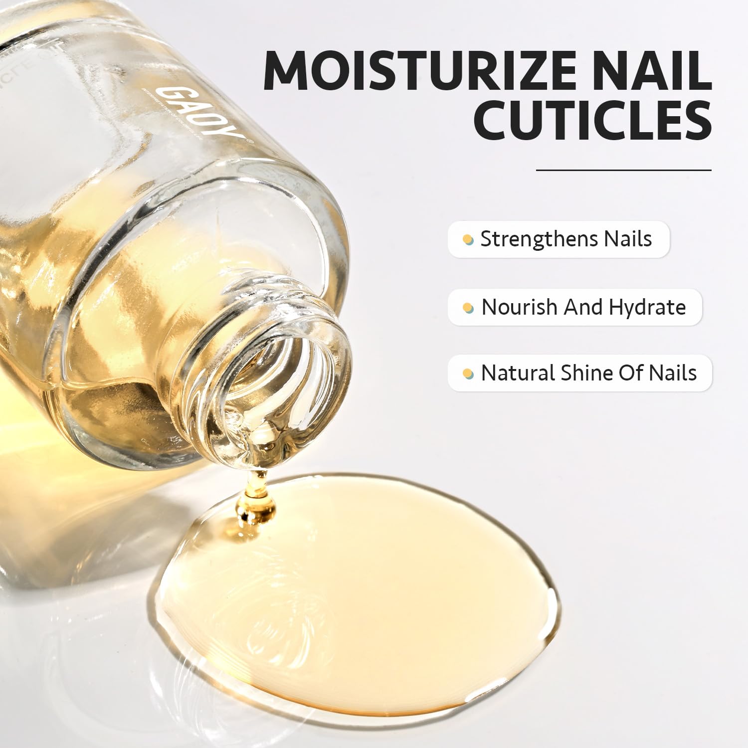 Professional GAOY Cuticle Care Kit & Clear Builder Gel for Strong, Healthy Nails - Perfect for DIY Manicures, Nail Salons & At-Home Nail Care