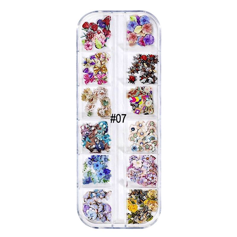 Mix Nail Art Decoration Kit - Assorted Flowers, Leaves & Butterflies Design for DIY Manicures - Perfect for Nail Salons, Home Use & Gift Giving