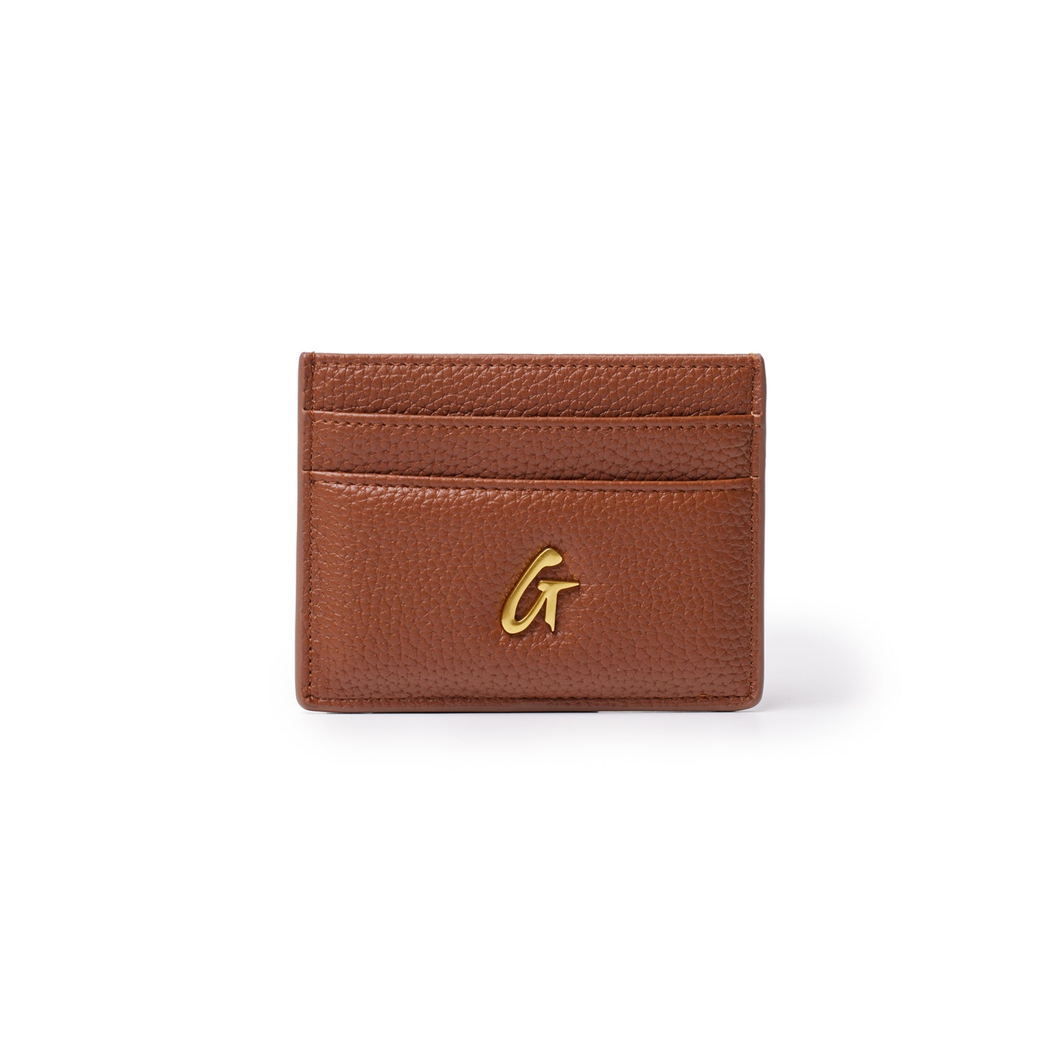 Premium Pebble Card Holder in Brown - Slim RFID Blocking Wallet for Men & Women - Perfect for Travel, Business & Everyday Use