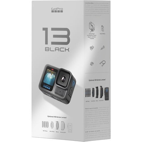 GoPro HERO13 Black Action Camera Bundle with Accessories - 4K Waterproof Sports Camera for Vlogging, Travel & Adventure Photography
