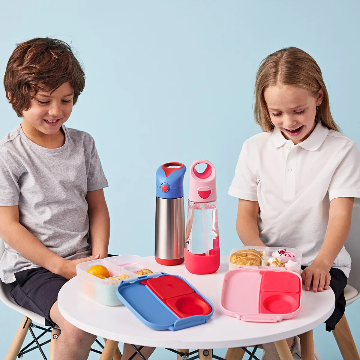 b.box Insulated Stainless Steel Drink Bottle 500ml - Flamingo Fizz | Leakproof & BPA-Free | Perfect for School, Gym & Outdoor Activities