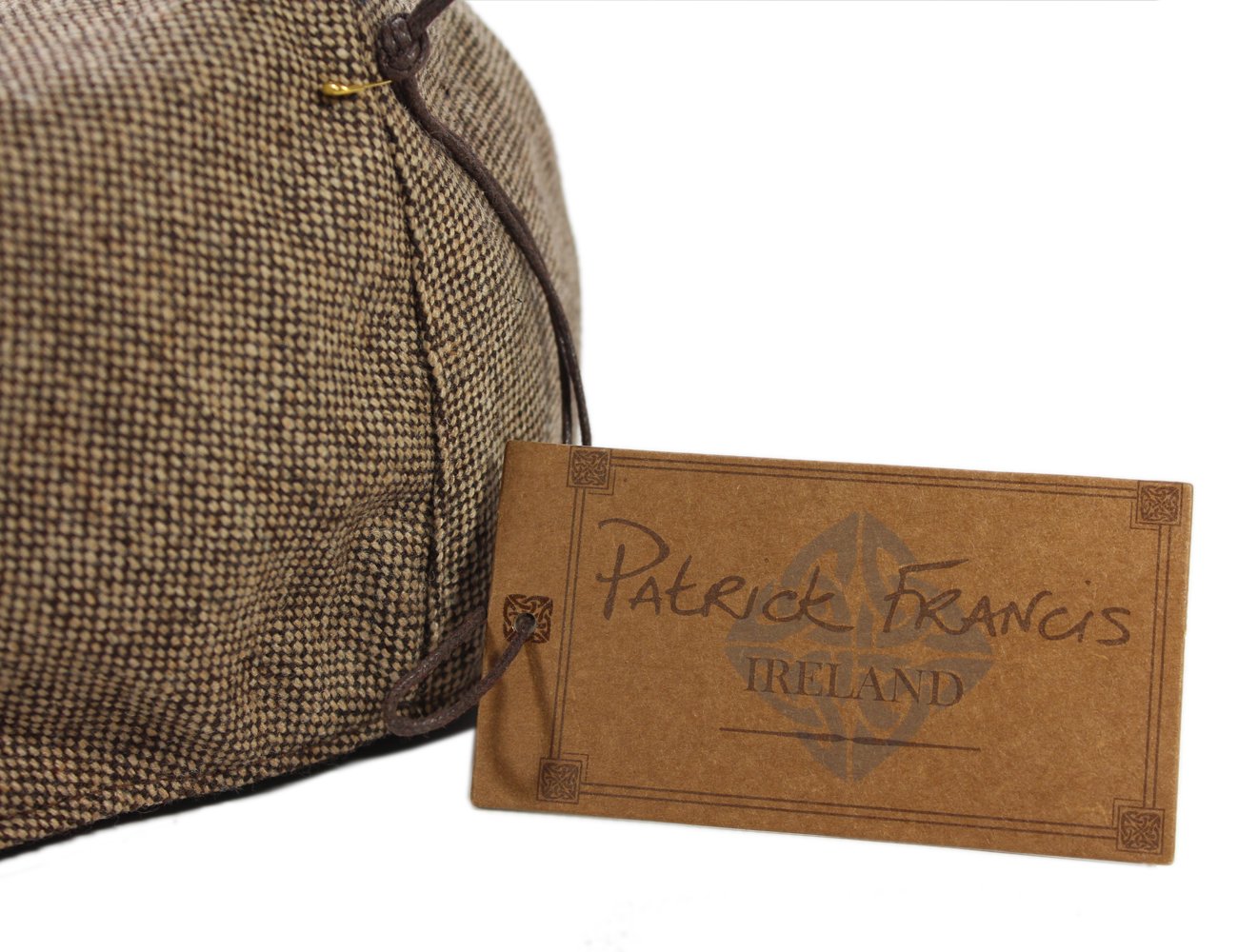 Patrick Francis Men's Ireland Tweed Flat Cap - Classic Wool Newsboy Hat for Casual Wear, Outdoor Activities & Vintage Style Fashion