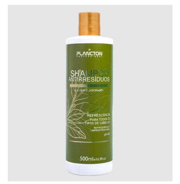Anti Residue Shampoo with Rosemary & Jaborandi - 500ml Deep Cleansing Treatment by Plancton Professional | For Oily Scalp, Dandruff & Product Buildup Removal